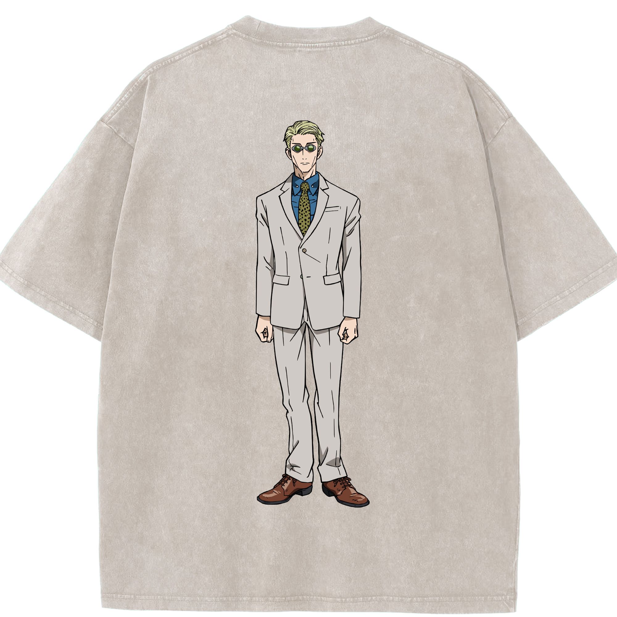 （画像用） 呪術廻戦 Jujutsu Kaisen 綿100% ヴィンテージ風 半袖Tシャツ（背面プリント）