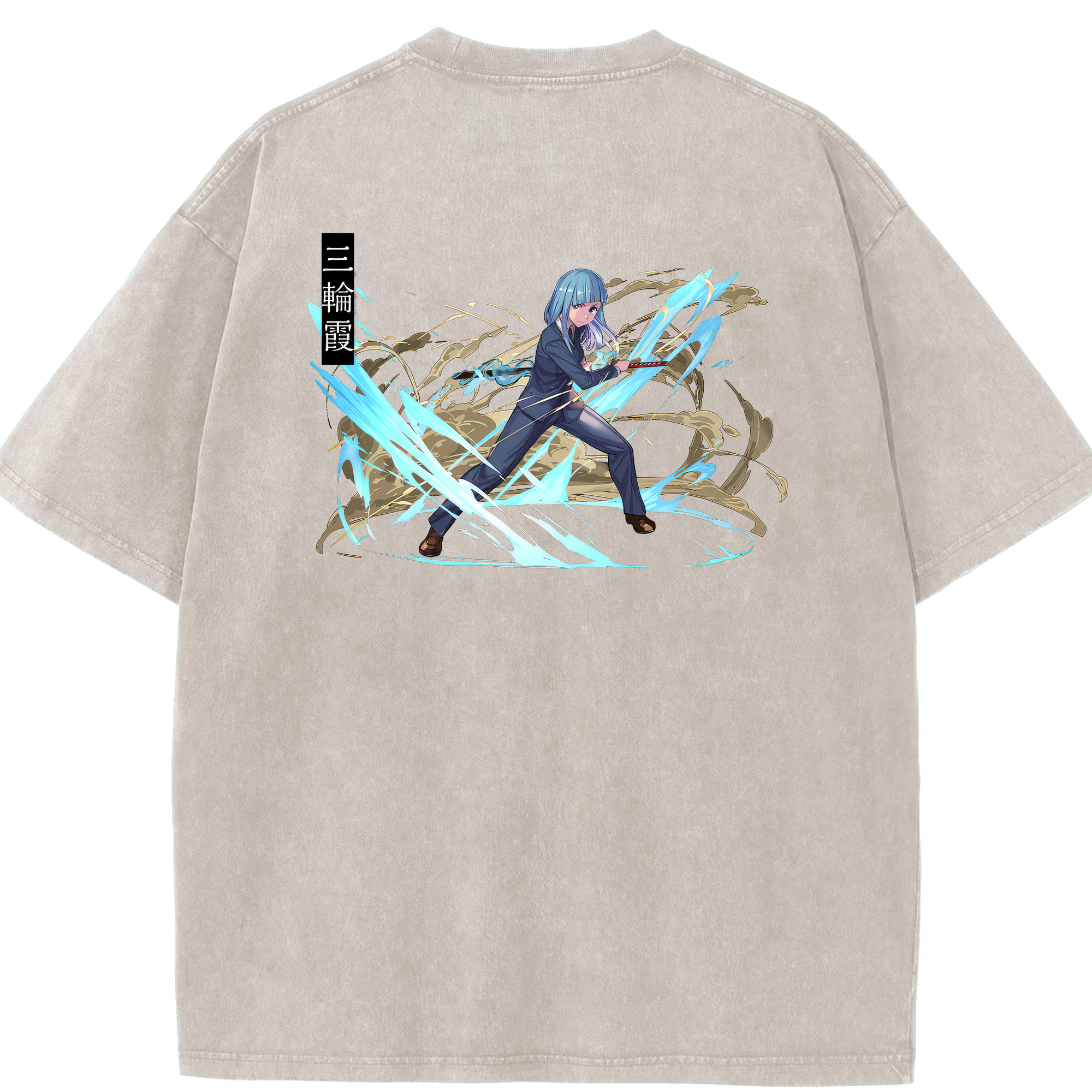 （画像用） 呪術廻戦 Jujutsu Kaisen 綿100% ヴィンテージ風 半袖Tシャツ（背面プリント）