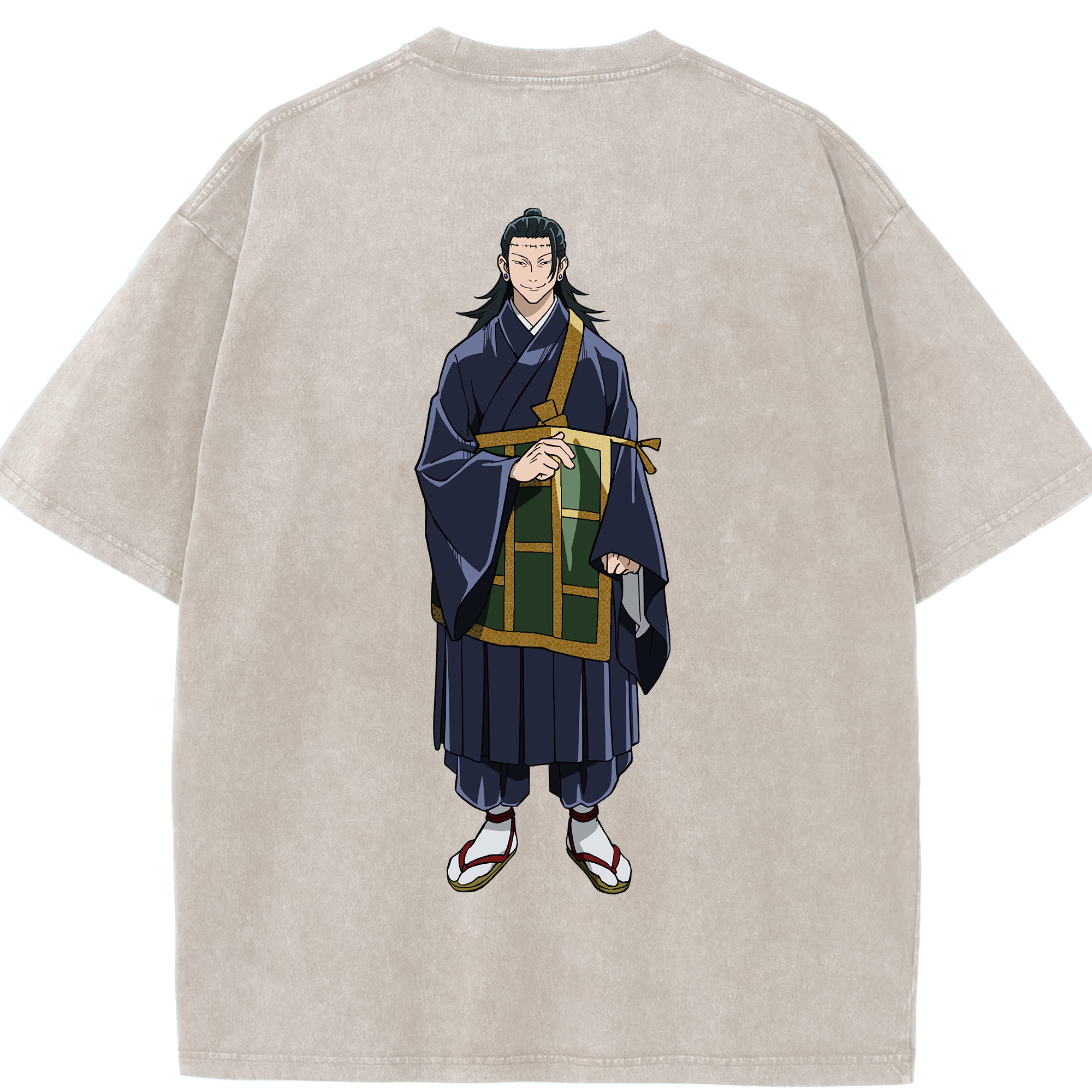 （画像用） 呪術廻戦 Jujutsu Kaisen 綿100% ヴィンテージ風 半袖Tシャツ（背面プリント）