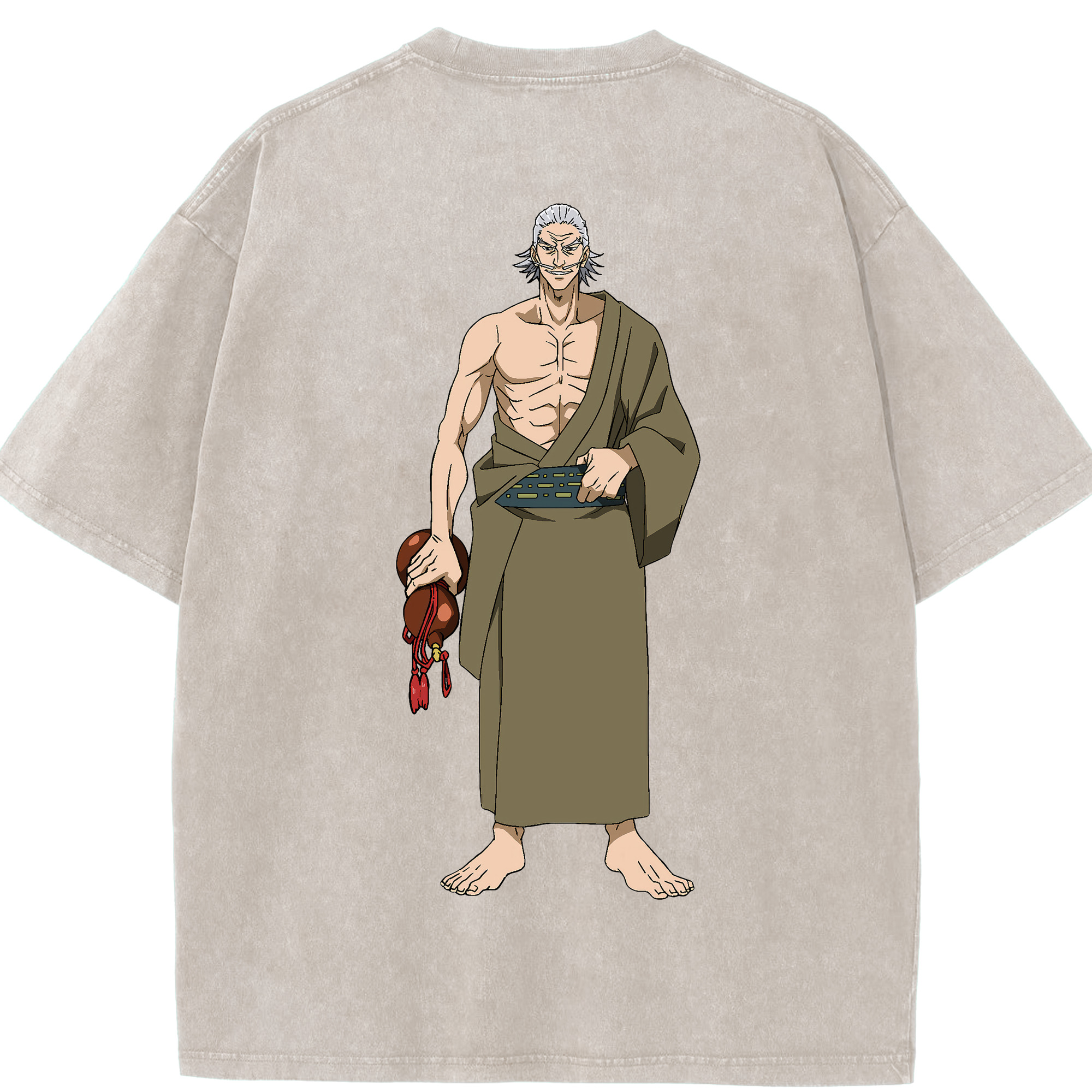（画像用） 呪術廻戦 Jujutsu Kaisen 綿100% ヴィンテージ風 半袖Tシャツ（背面プリント）