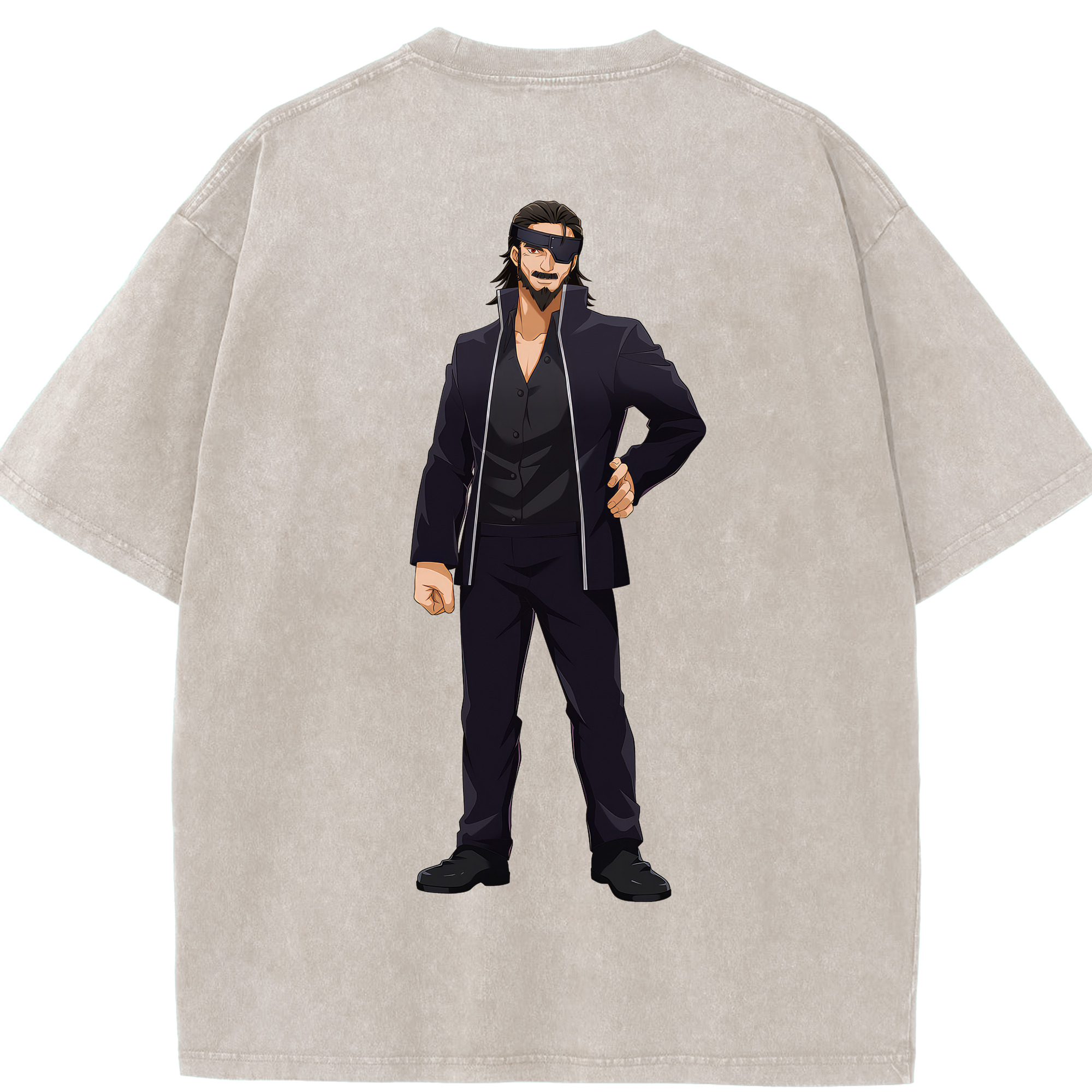 （画像用） 呪術廻戦 Jujutsu Kaisen 綿100% ヴィンテージ風 半袖Tシャツ（背面プリント）