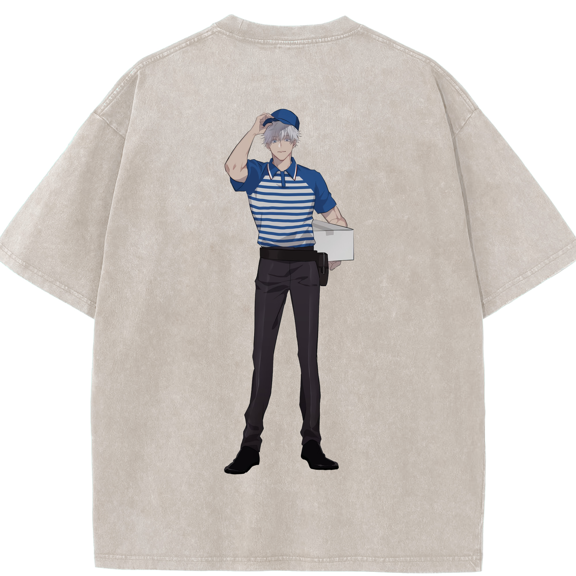 （画像用） 呪術廻戦 Jujutsu Kaisen 綿100% ヴィンテージ風 半袖Tシャツ（背面プリント）