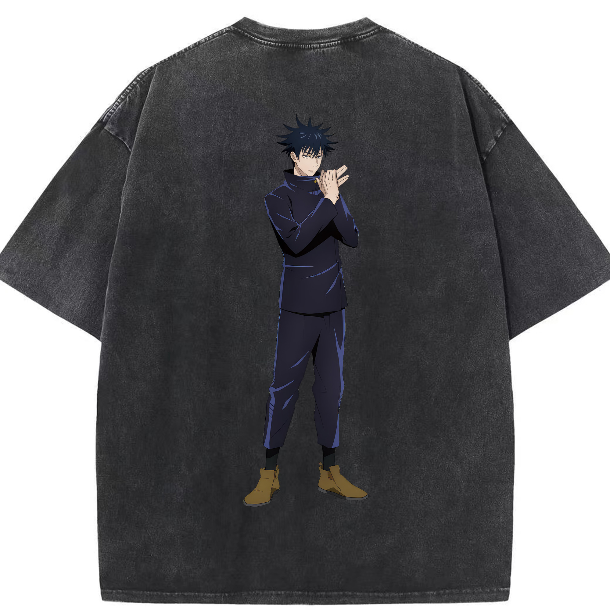 （画像用） 呪術廻戦 Jujutsu Kaisen 綿100% ヴィンテージ風 半袖Tシャツ（背面プリント）