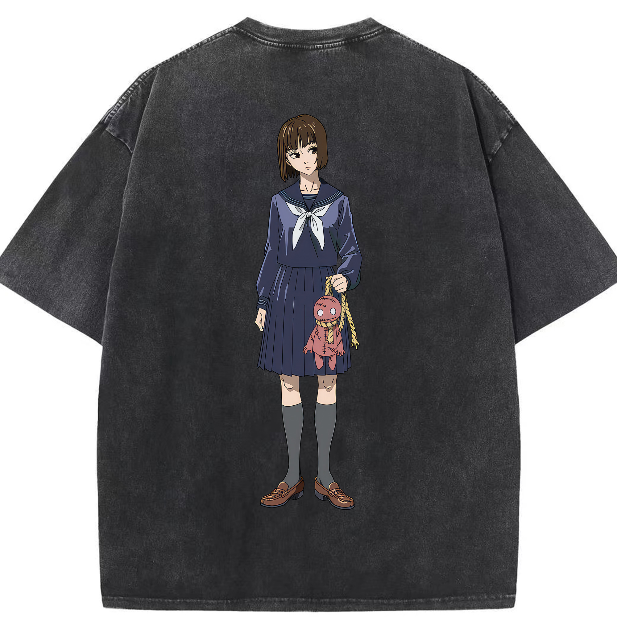 （画像用） 呪術廻戦 Jujutsu Kaisen 綿100% ヴィンテージ風 半袖Tシャツ（背面プリント）