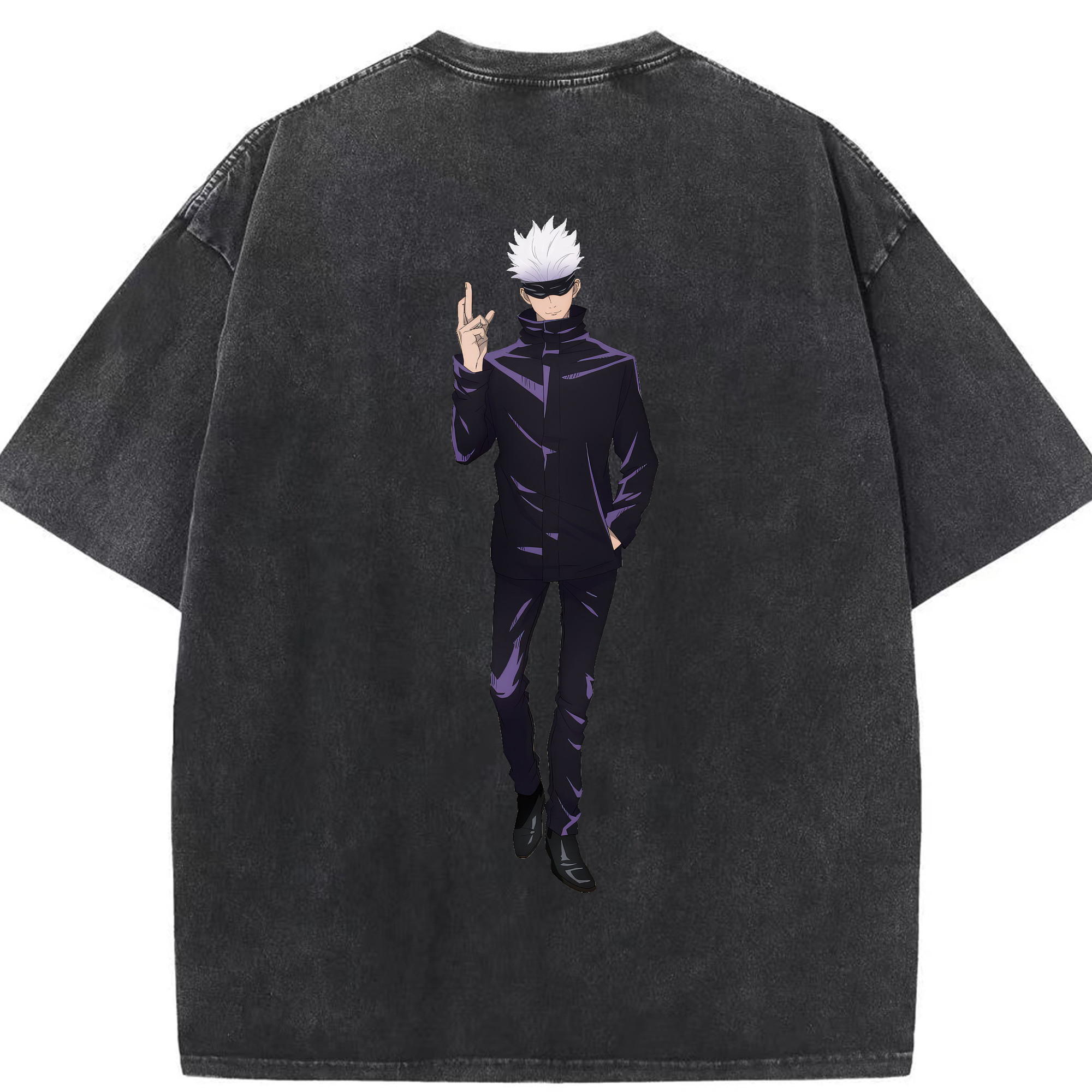 （画像用） 呪術廻戦 Jujutsu Kaisen 綿100% ヴィンテージ風 半袖Tシャツ（背面プリント）