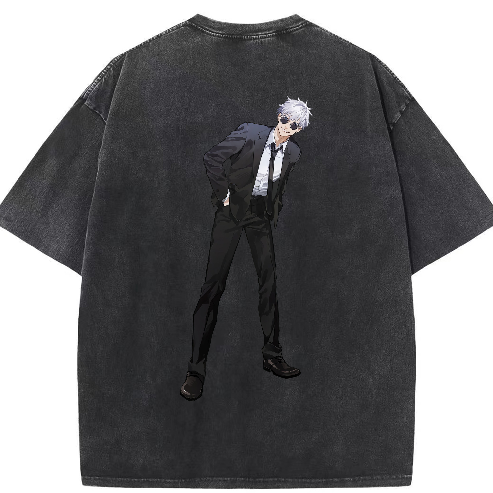 （画像用） 呪術廻戦 Jujutsu Kaisen 綿100% ヴィンテージ風 半袖Tシャツ（背面プリント）