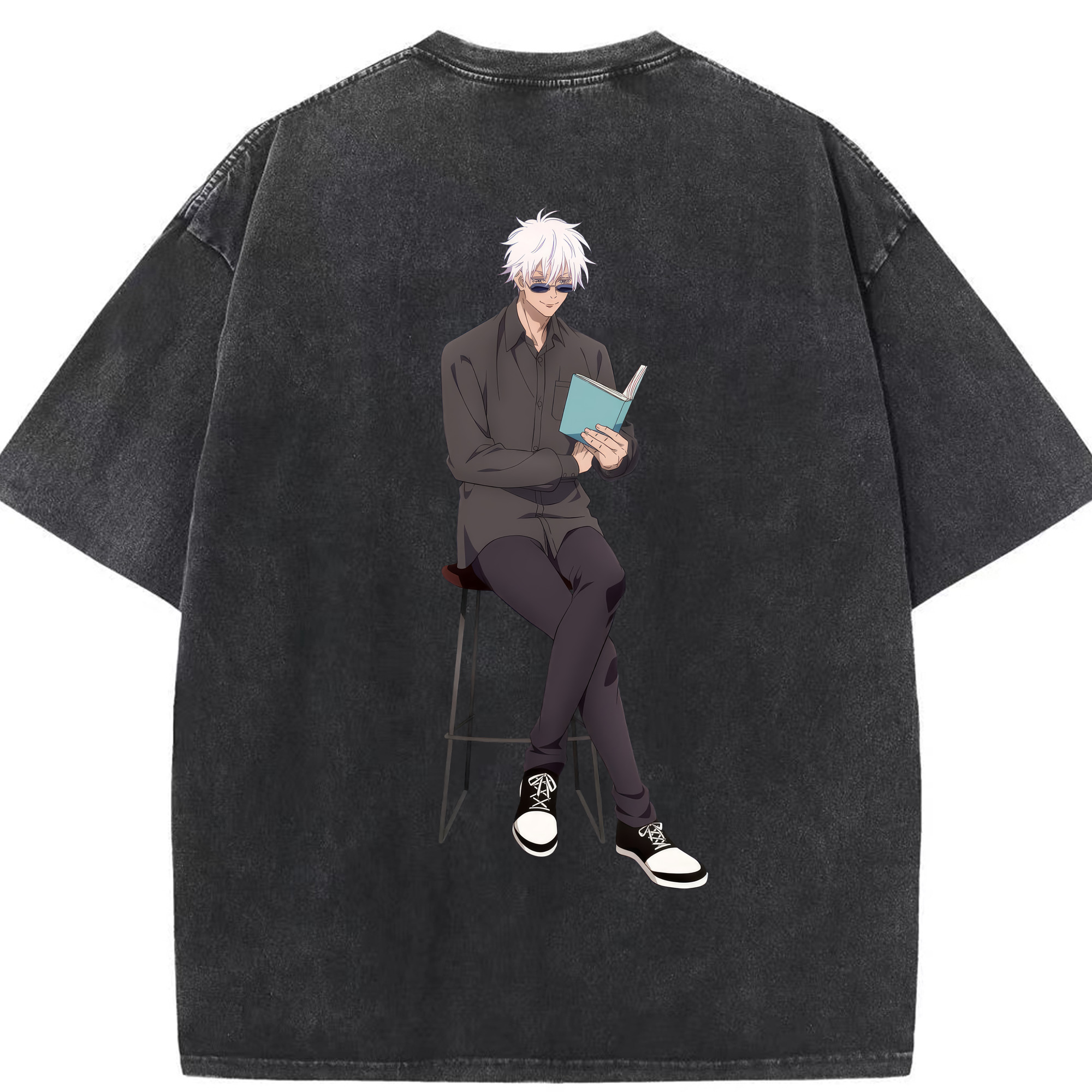 （画像用） 呪術廻戦 Jujutsu Kaisen 綿100% ヴィンテージ風 半袖Tシャツ（背面プリント）