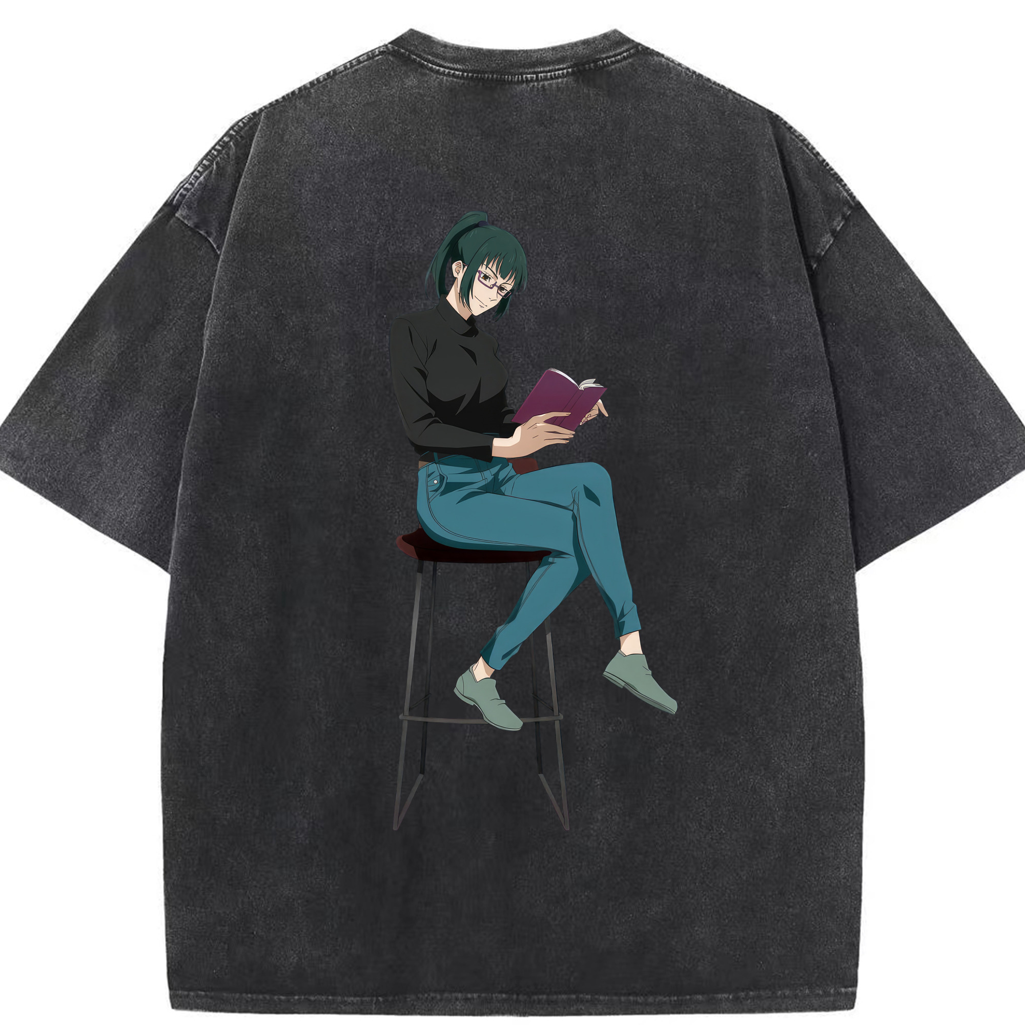 （画像用） 呪術廻戦 Jujutsu Kaisen 綿100% ヴィンテージ風 半袖Tシャツ（背面プリント）
