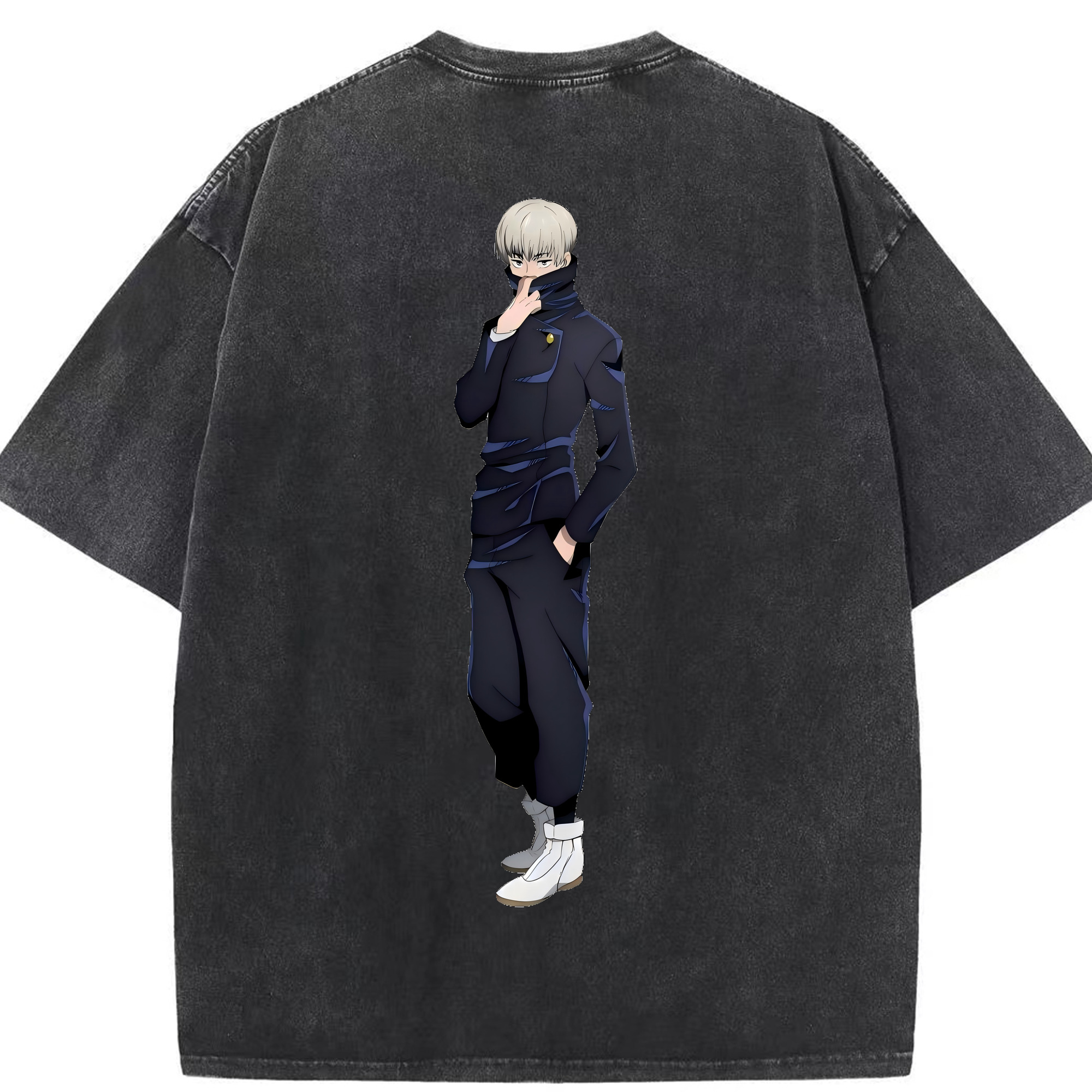 （画像用） 呪術廻戦 Jujutsu Kaisen 綿100% ヴィンテージ風 半袖Tシャツ（背面プリント）