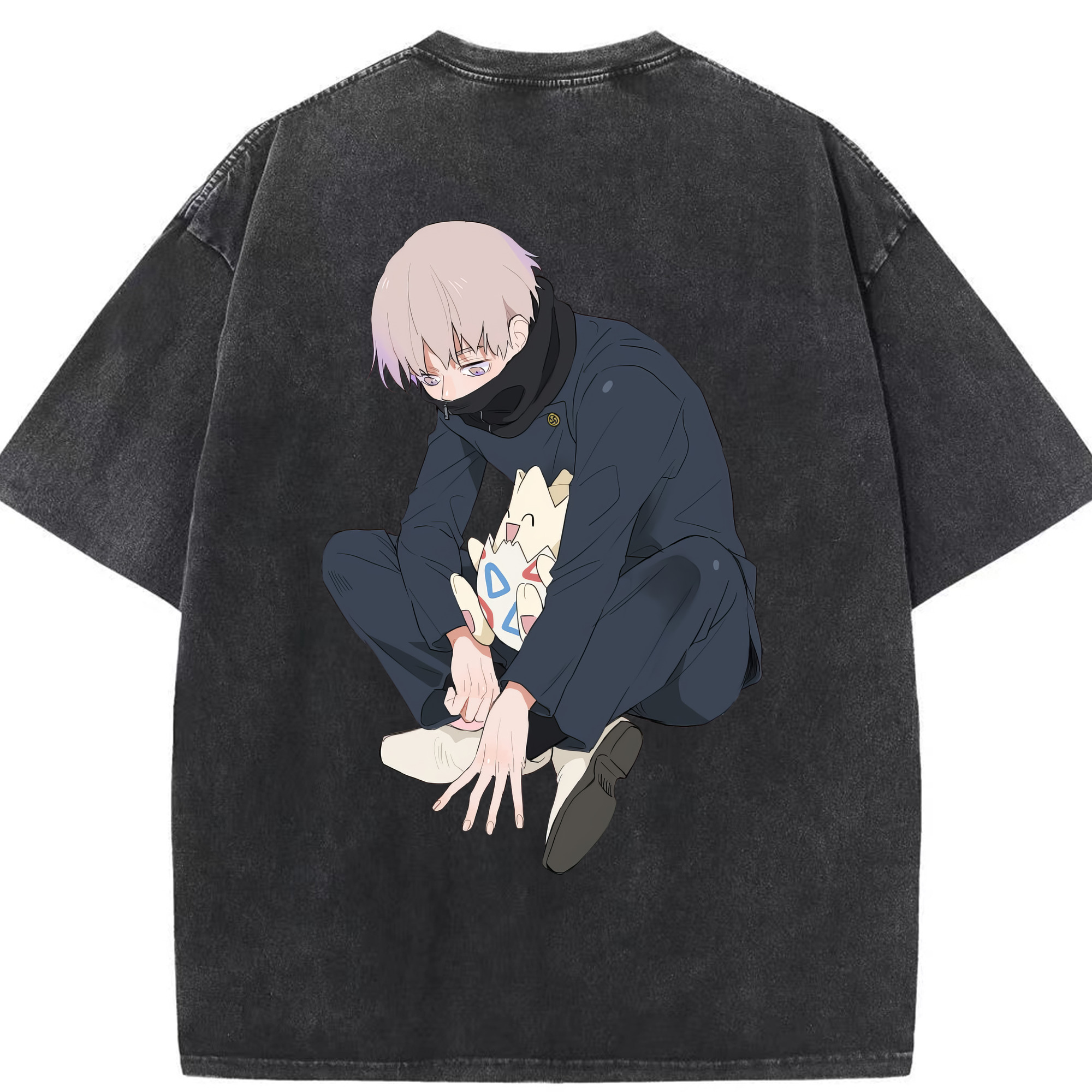 （画像用） 呪術廻戦 Jujutsu Kaisen 綿100% ヴィンテージ風 半袖Tシャツ（背面プリント）