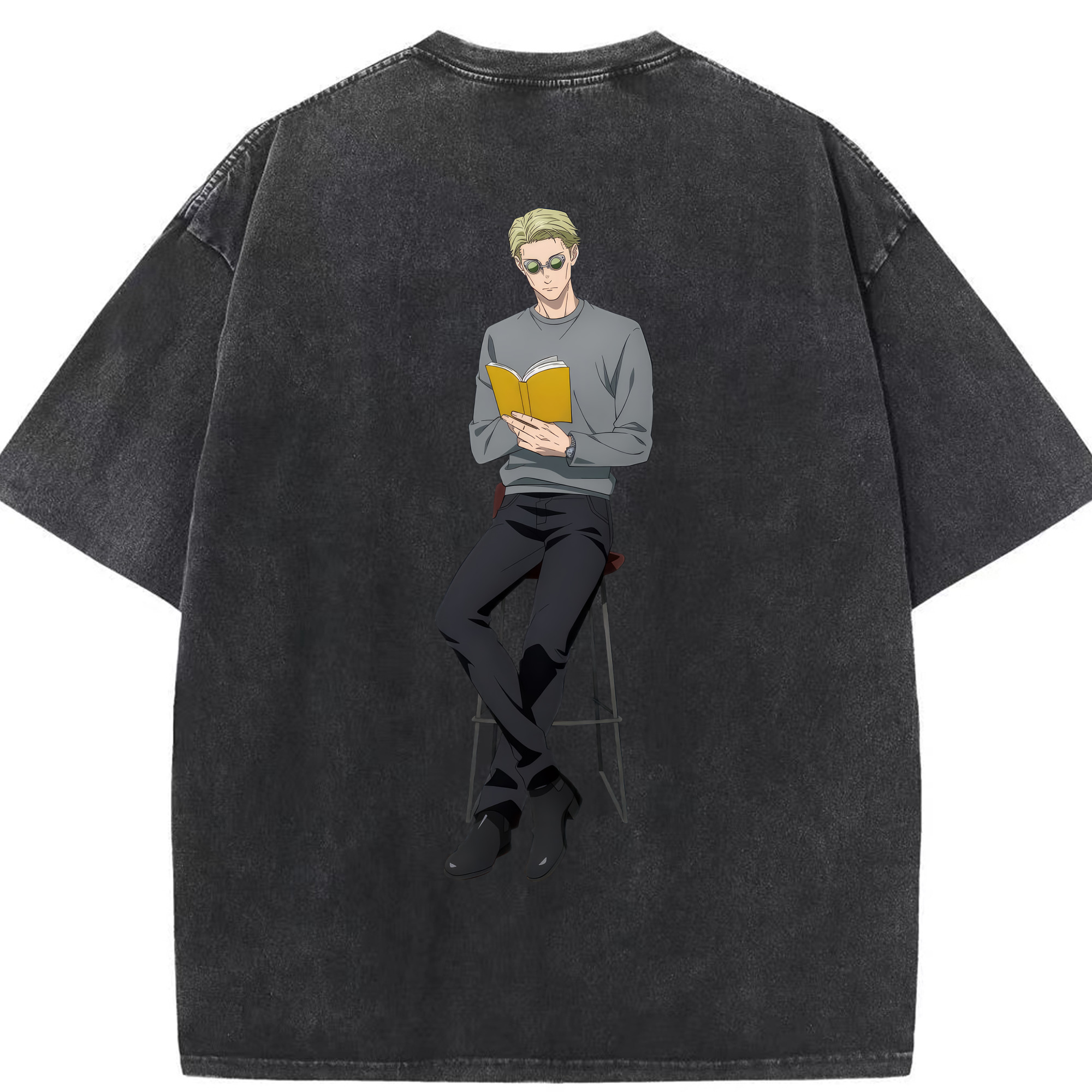 （画像用） 呪術廻戦 Jujutsu Kaisen 綿100% ヴィンテージ風 半袖Tシャツ（背面プリント）