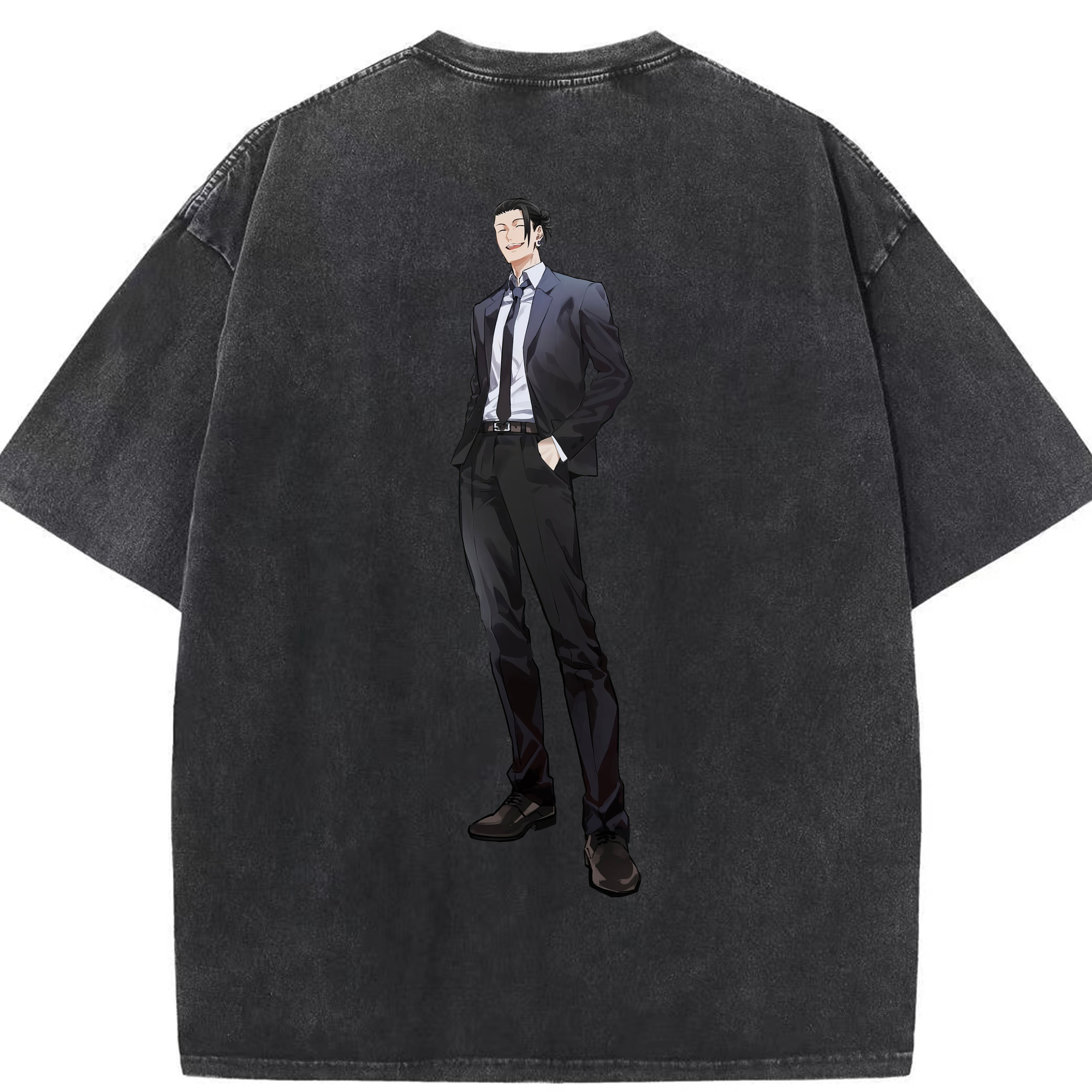 （画像用） 呪術廻戦 Jujutsu Kaisen 綿100% ヴィンテージ風 半袖Tシャツ（背面プリント）