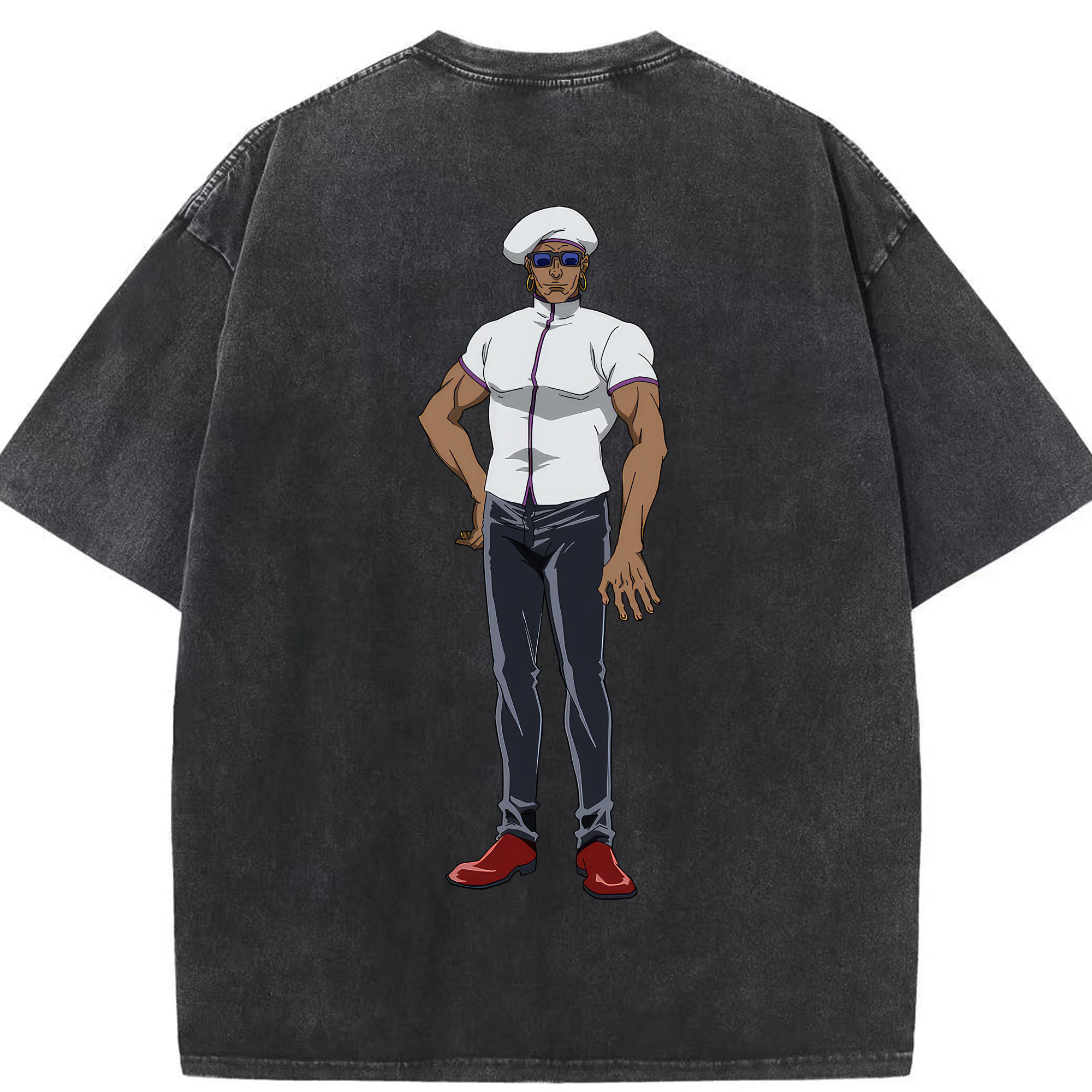（画像用） 呪術廻戦 Jujutsu Kaisen 綿100% ヴィンテージ風 半袖Tシャツ（背面プリント）