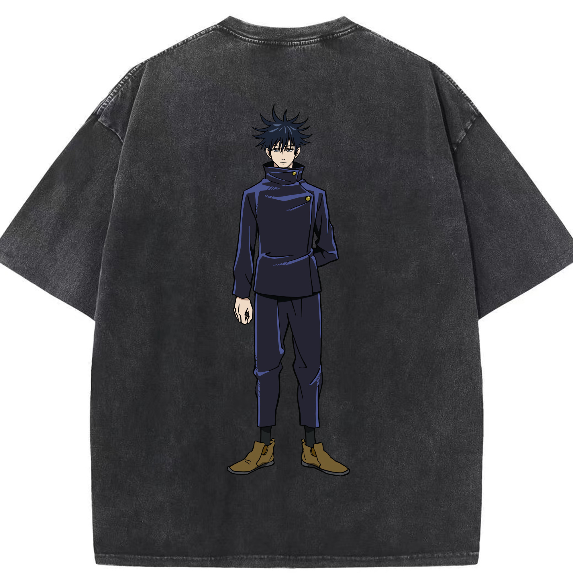 （画像用） 呪術廻戦 Jujutsu Kaisen 綿100% ヴィンテージ風 半袖Tシャツ（背面プリント）