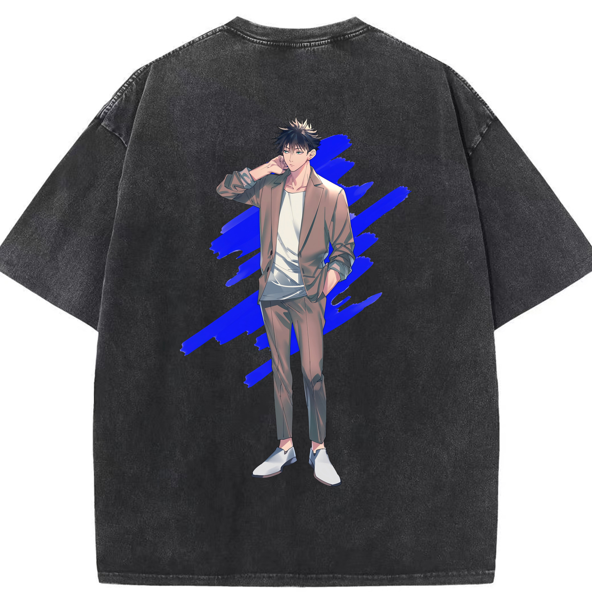 （画像用） 呪術廻戦 Jujutsu Kaisen 綿100% ヴィンテージ風 半袖Tシャツ（背面プリント）
