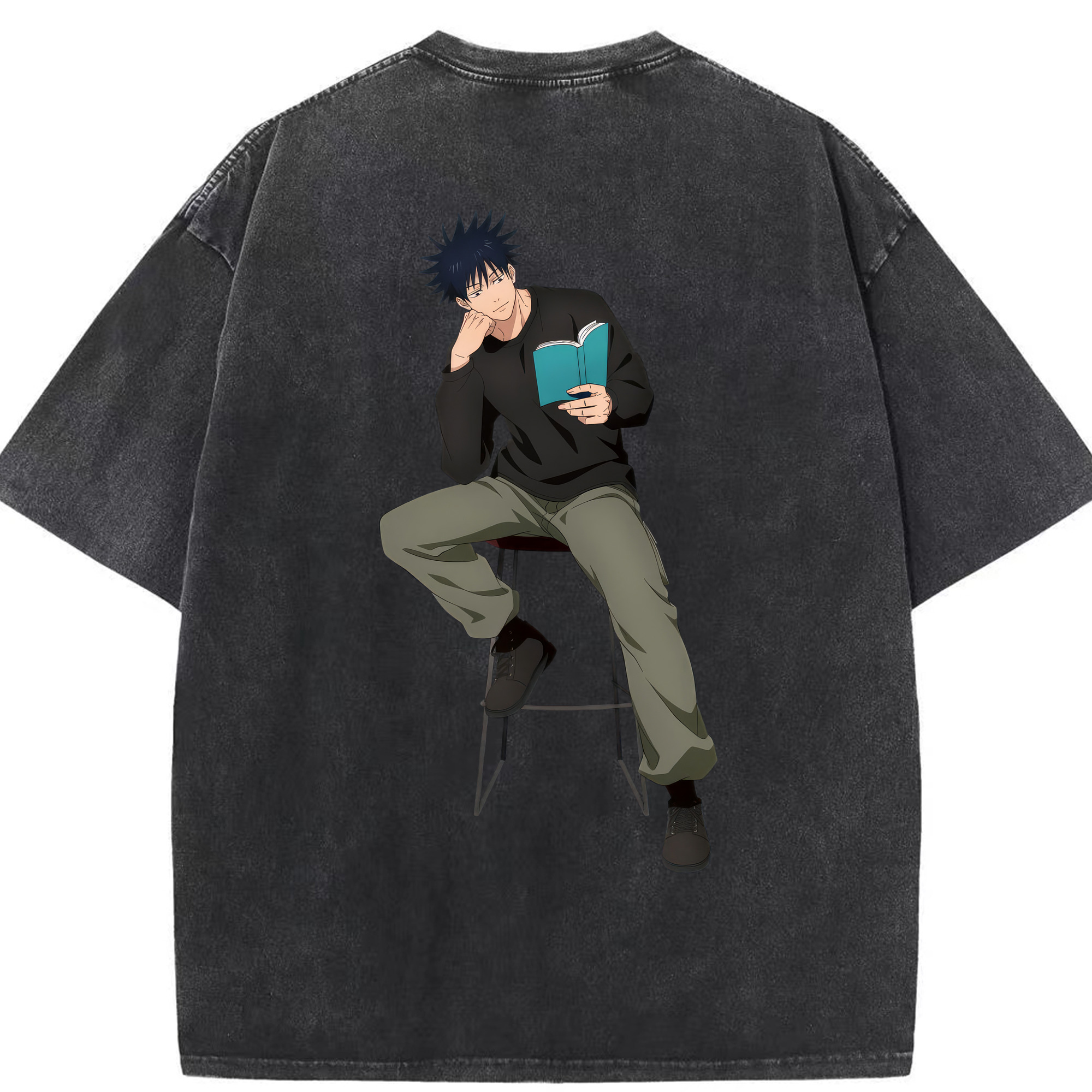 （画像用） 呪術廻戦 Jujutsu Kaisen 綿100% ヴィンテージ風 半袖Tシャツ（背面プリント）
