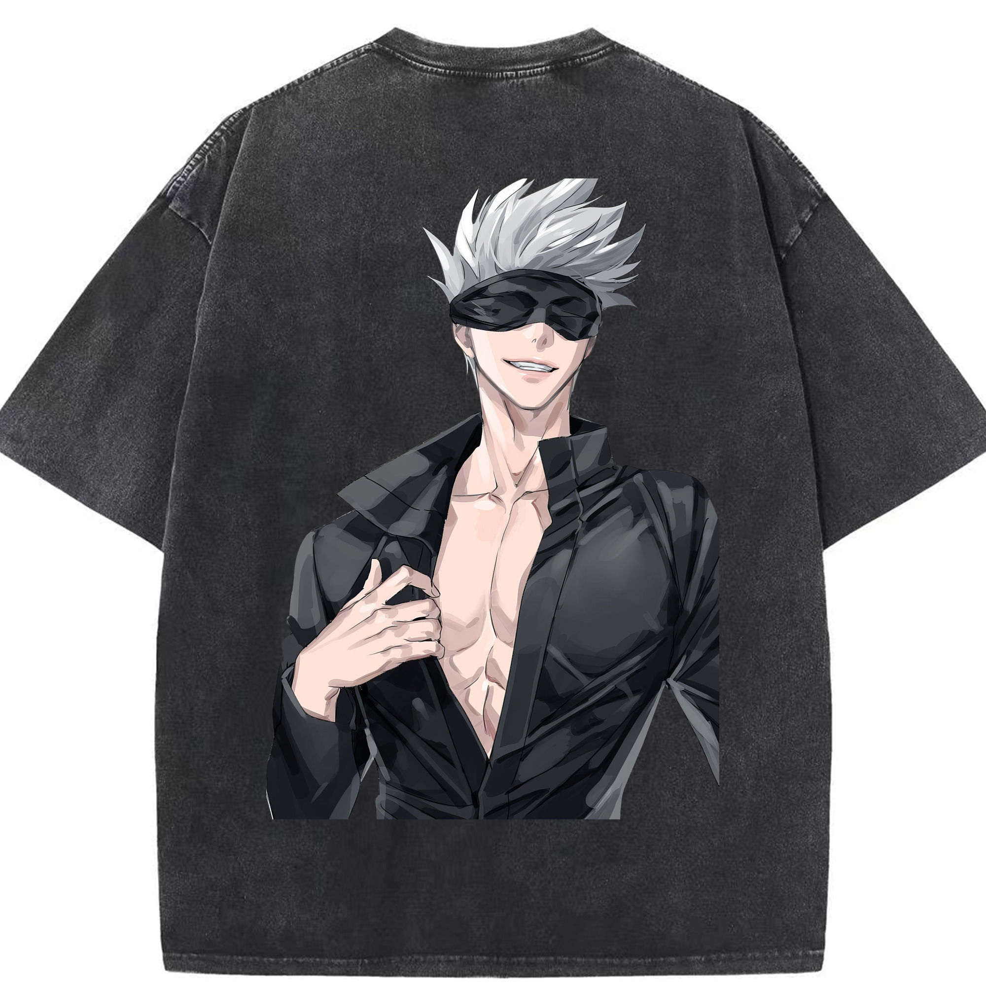 （画像用） 呪術廻戦 Jujutsu Kaisen 綿100% ヴィンテージ風 半袖Tシャツ（背面プリント）