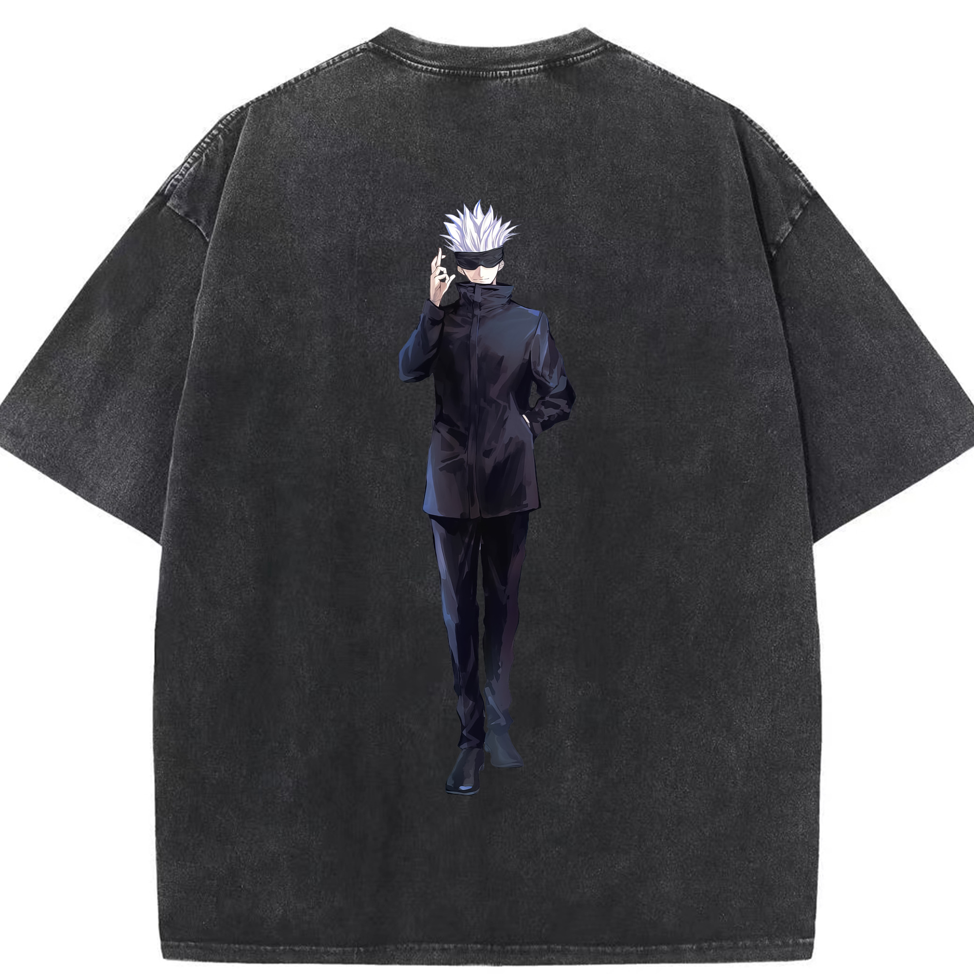 （画像用） 呪術廻戦 Jujutsu Kaisen 綿100% ヴィンテージ風 半袖Tシャツ（背面プリント）