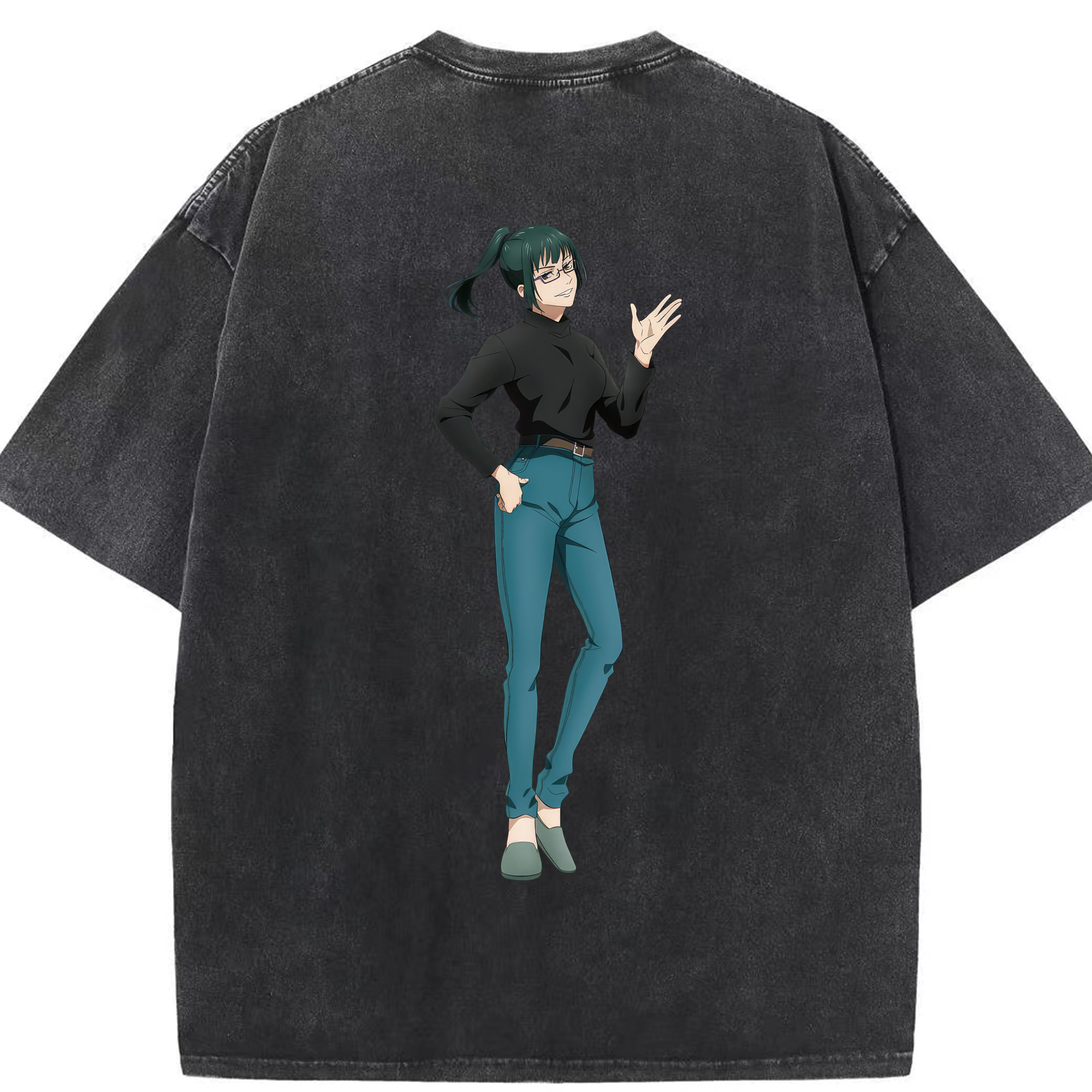 （画像用） 呪術廻戦 Jujutsu Kaisen 綿100% ヴィンテージ風 半袖Tシャツ（背面プリント）