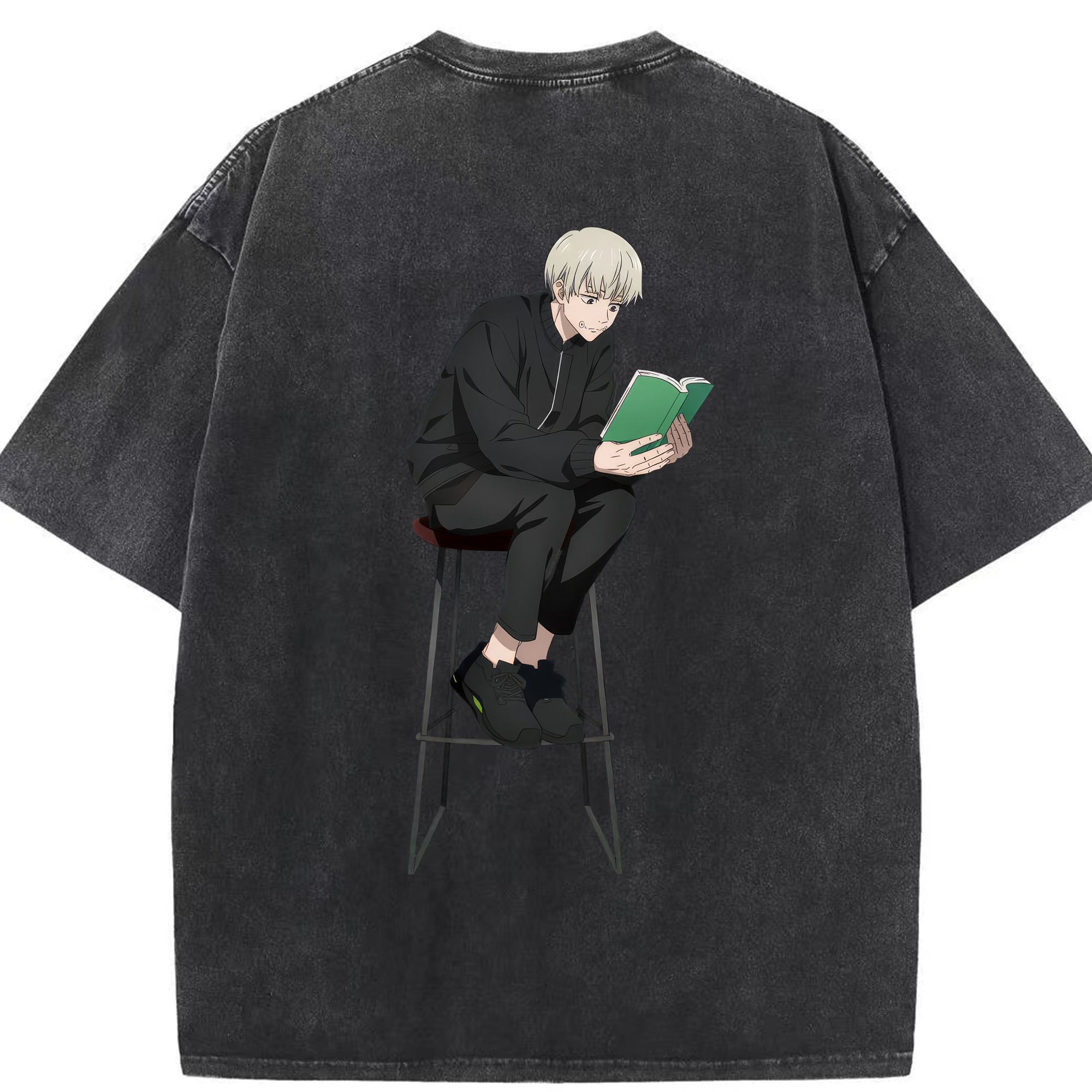 （画像用） 呪術廻戦 Jujutsu Kaisen 綿100% ヴィンテージ風 半袖Tシャツ（背面プリント）