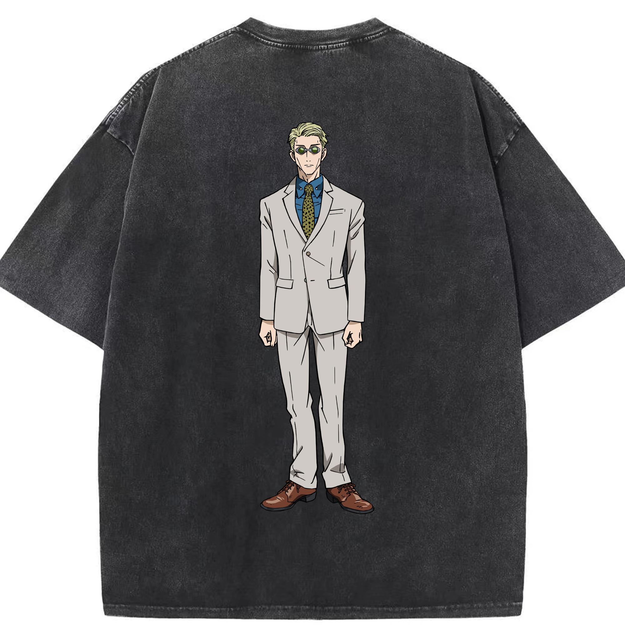 （画像用） 呪術廻戦 Jujutsu Kaisen 綿100% ヴィンテージ風 半袖Tシャツ（背面プリント）