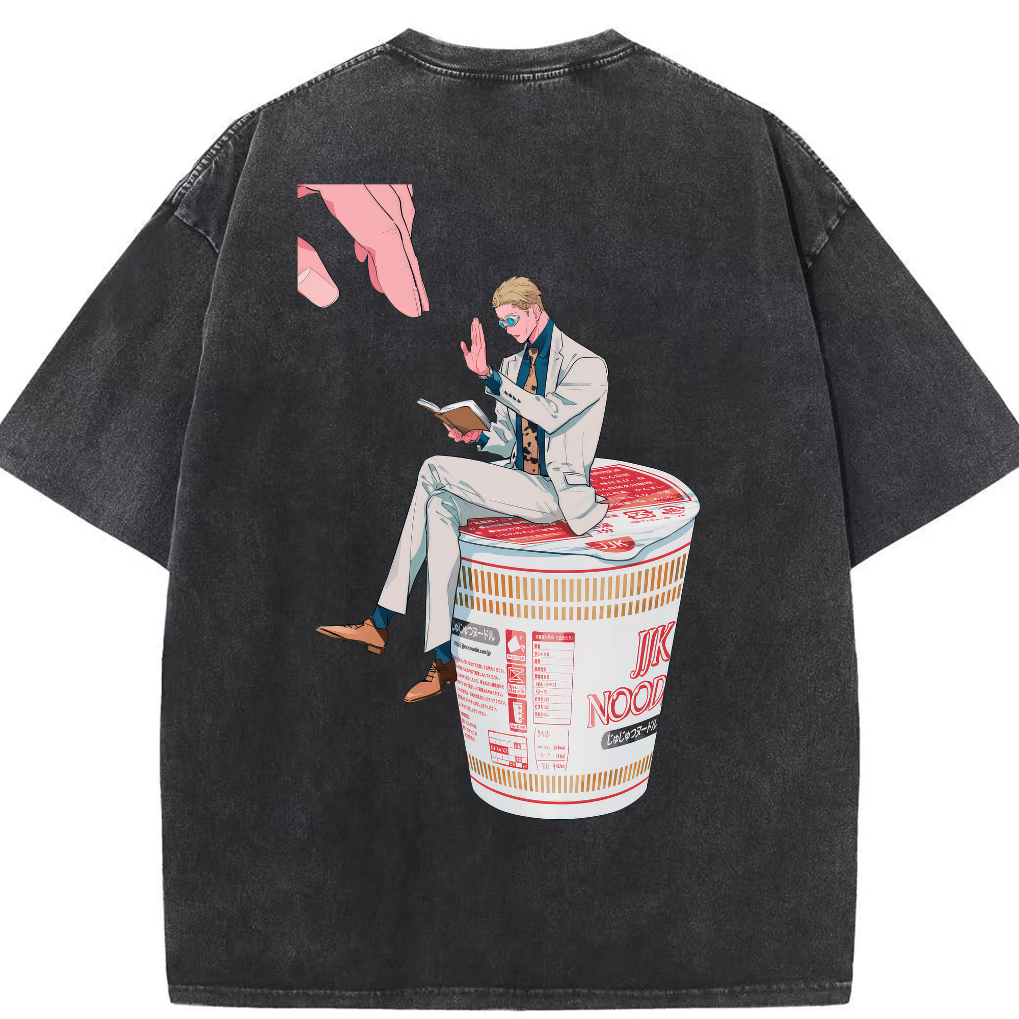 （画像用） 呪術廻戦 Jujutsu Kaisen 綿100% ヴィンテージ風 半袖Tシャツ（背面プリント）