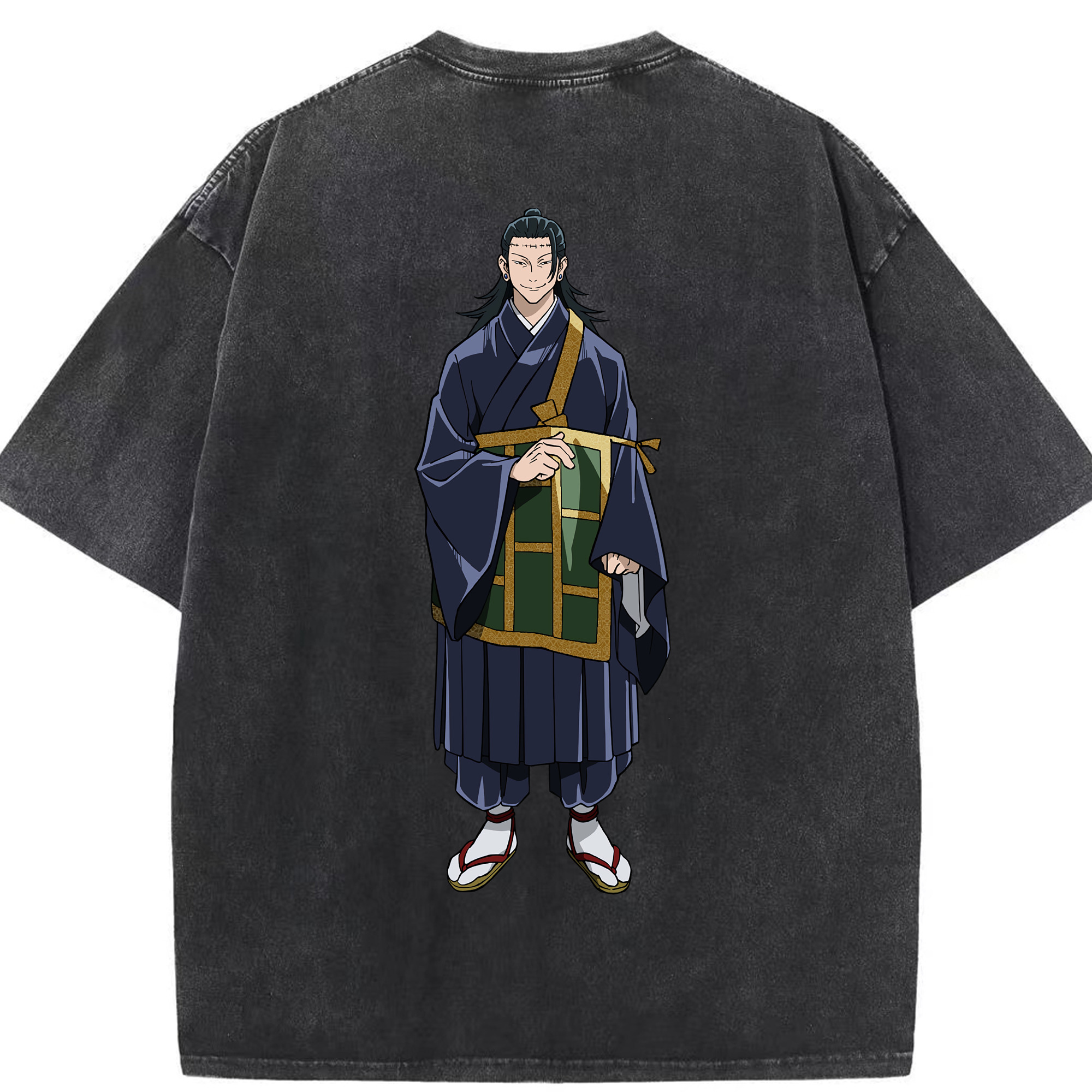 （画像用） 呪術廻戦 Jujutsu Kaisen 綿100% ヴィンテージ風 半袖Tシャツ（背面プリント）