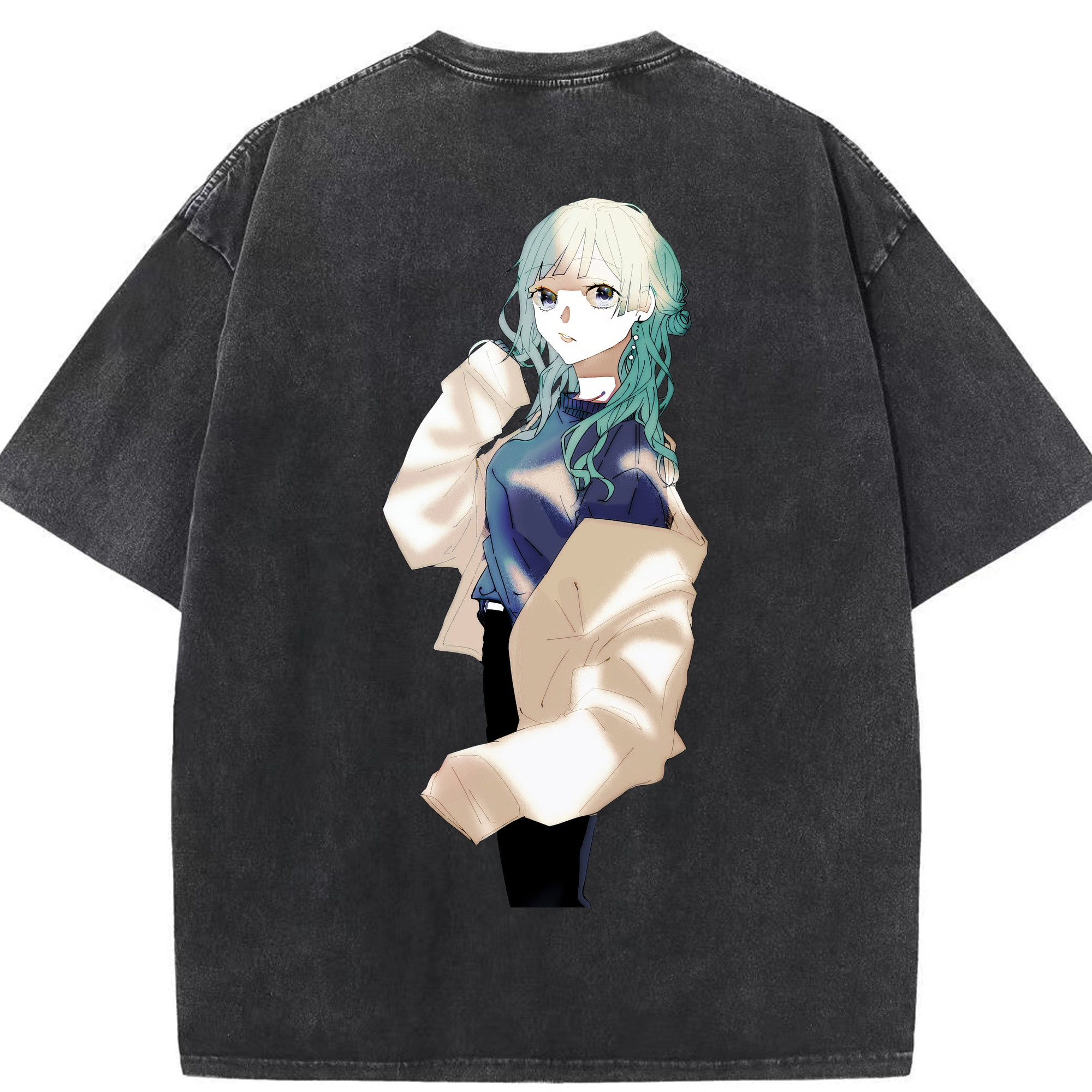 （画像用） 呪術廻戦 Jujutsu Kaisen 綿100% ヴィンテージ風 半袖Tシャツ（背面プリント）