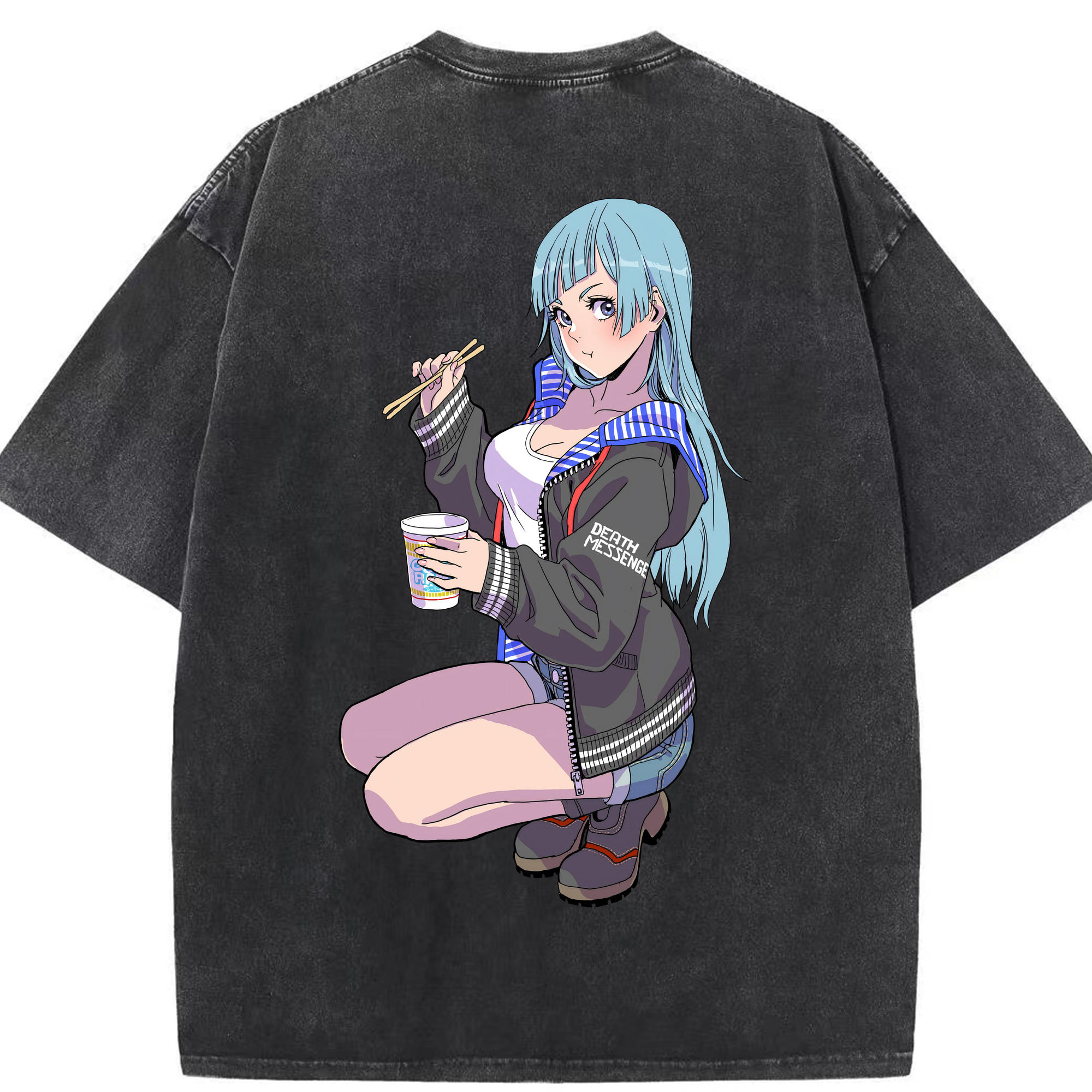 （画像用） 呪術廻戦 Jujutsu Kaisen 綿100% ヴィンテージ風 半袖Tシャツ（背面プリント）