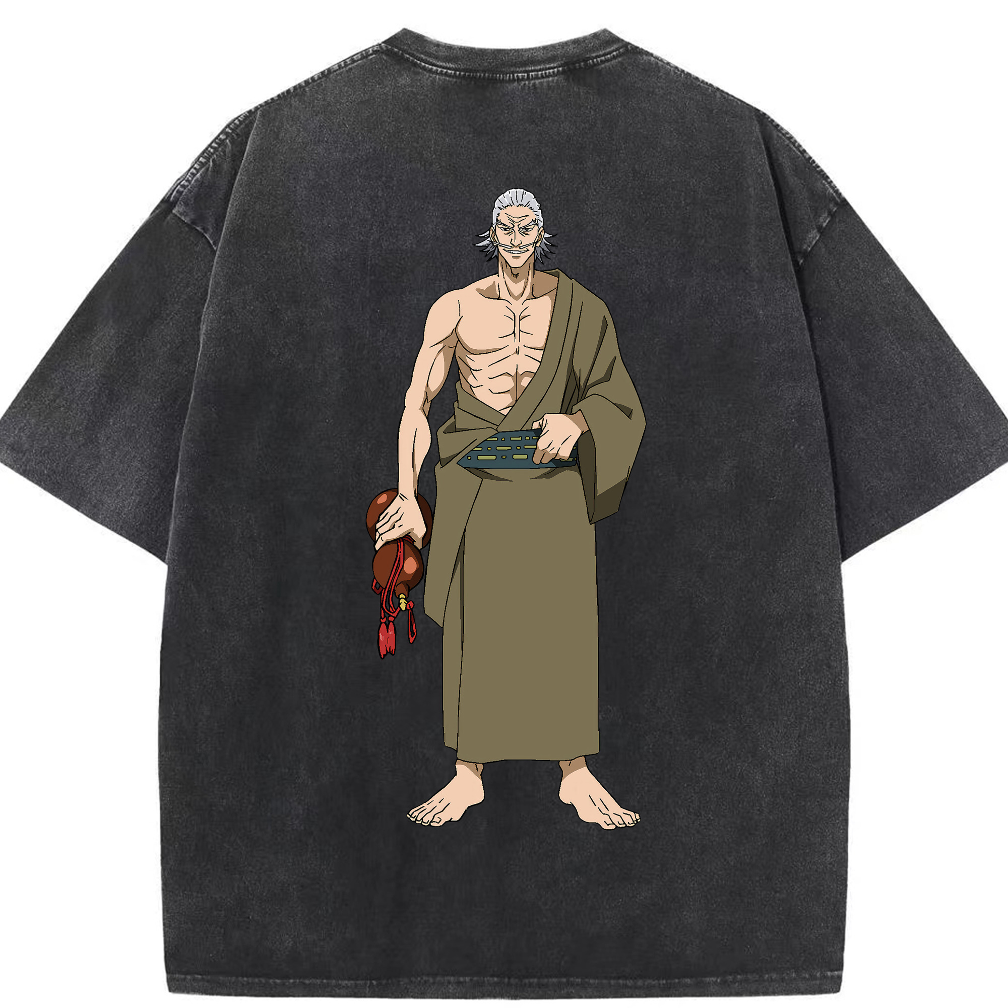 （画像用） 呪術廻戦 Jujutsu Kaisen 綿100% ヴィンテージ風 半袖Tシャツ（背面プリント）