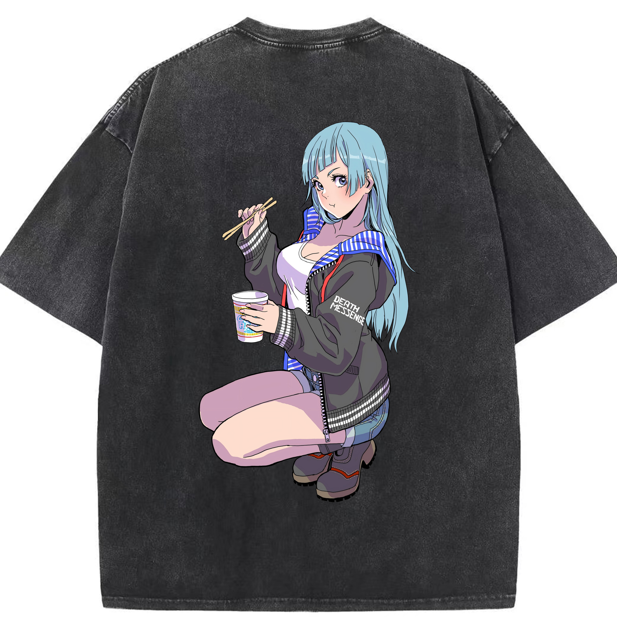 （画像用） 呪術廻戦 Jujutsu Kaisen 綿100% ヴィンテージ風 半袖Tシャツ（背面プリント）