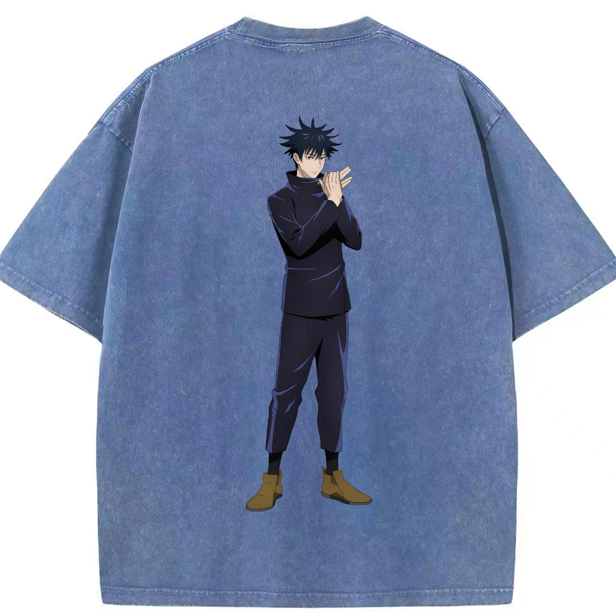 （画像用） 呪術廻戦 Jujutsu Kaisen 綿100% ヴィンテージ風 半袖Tシャツ（背面プリント）