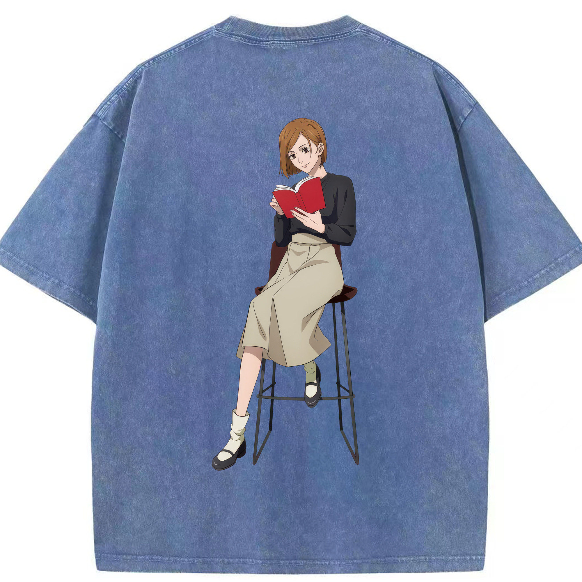 （画像用） 呪術廻戦 Jujutsu Kaisen 綿100% ヴィンテージ風 半袖Tシャツ（背面プリント）