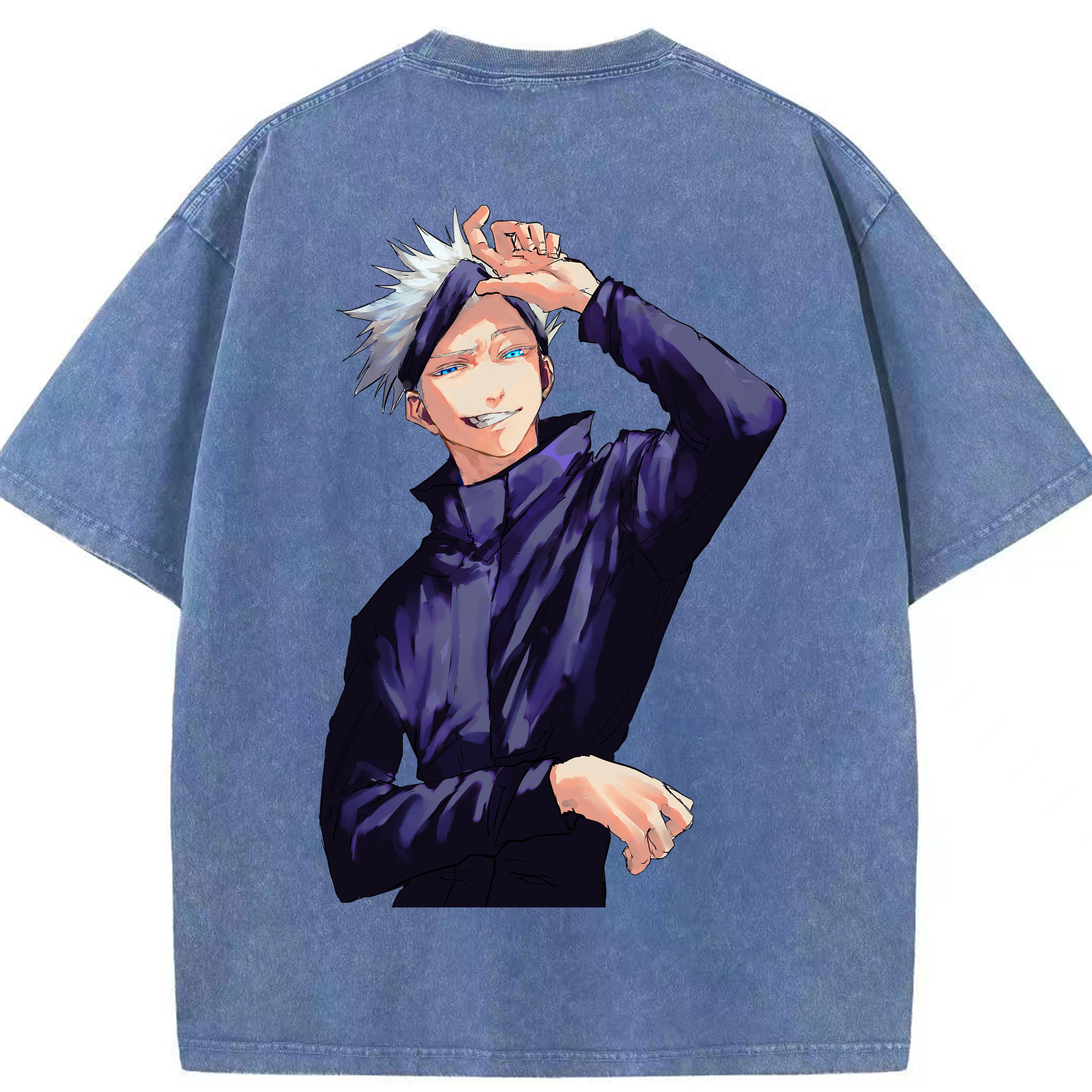 （画像用） 呪術廻戦 Jujutsu Kaisen 綿100% ヴィンテージ風 半袖Tシャツ（背面プリント）