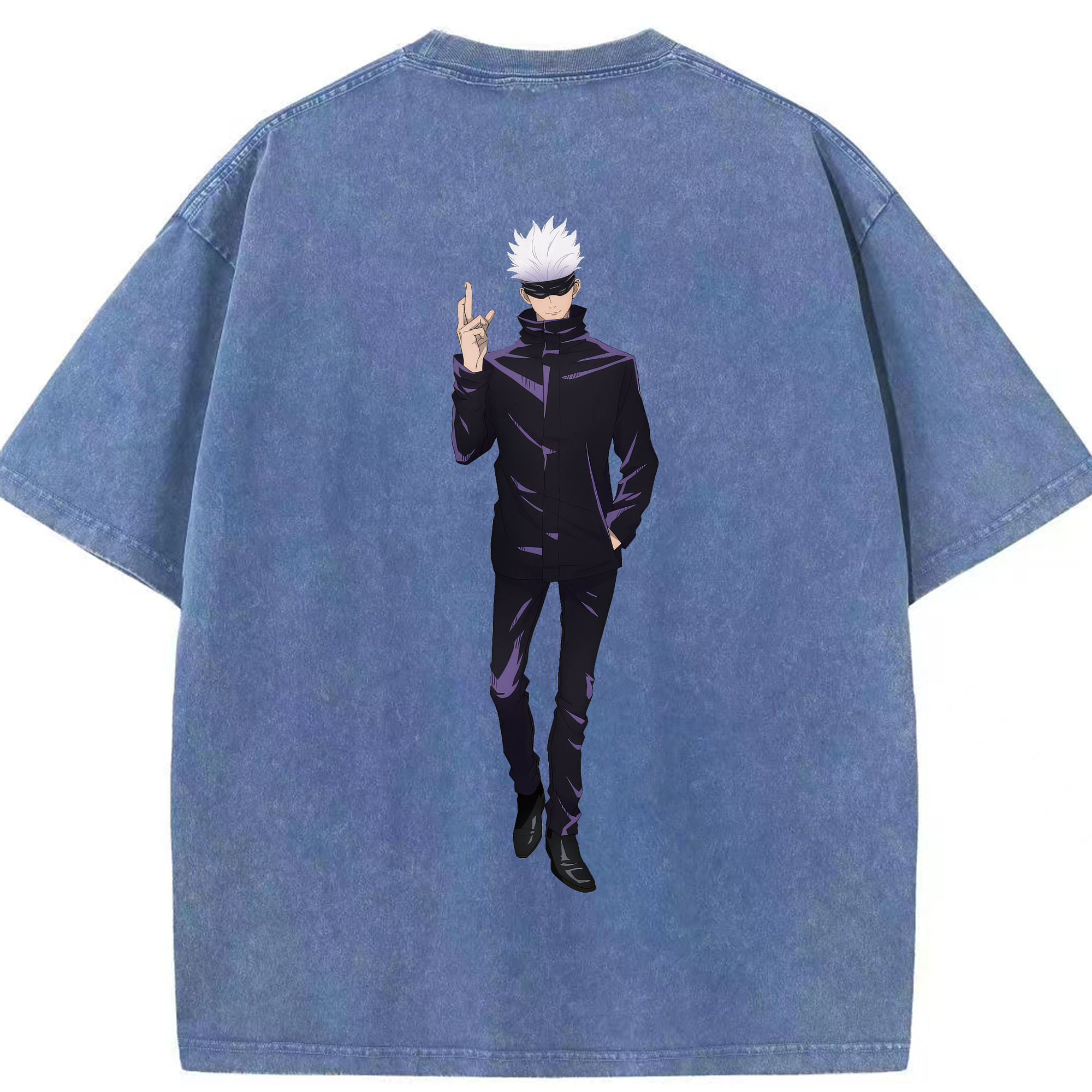 （画像用） 呪術廻戦 Jujutsu Kaisen 綿100% ヴィンテージ風 半袖Tシャツ（背面プリント）