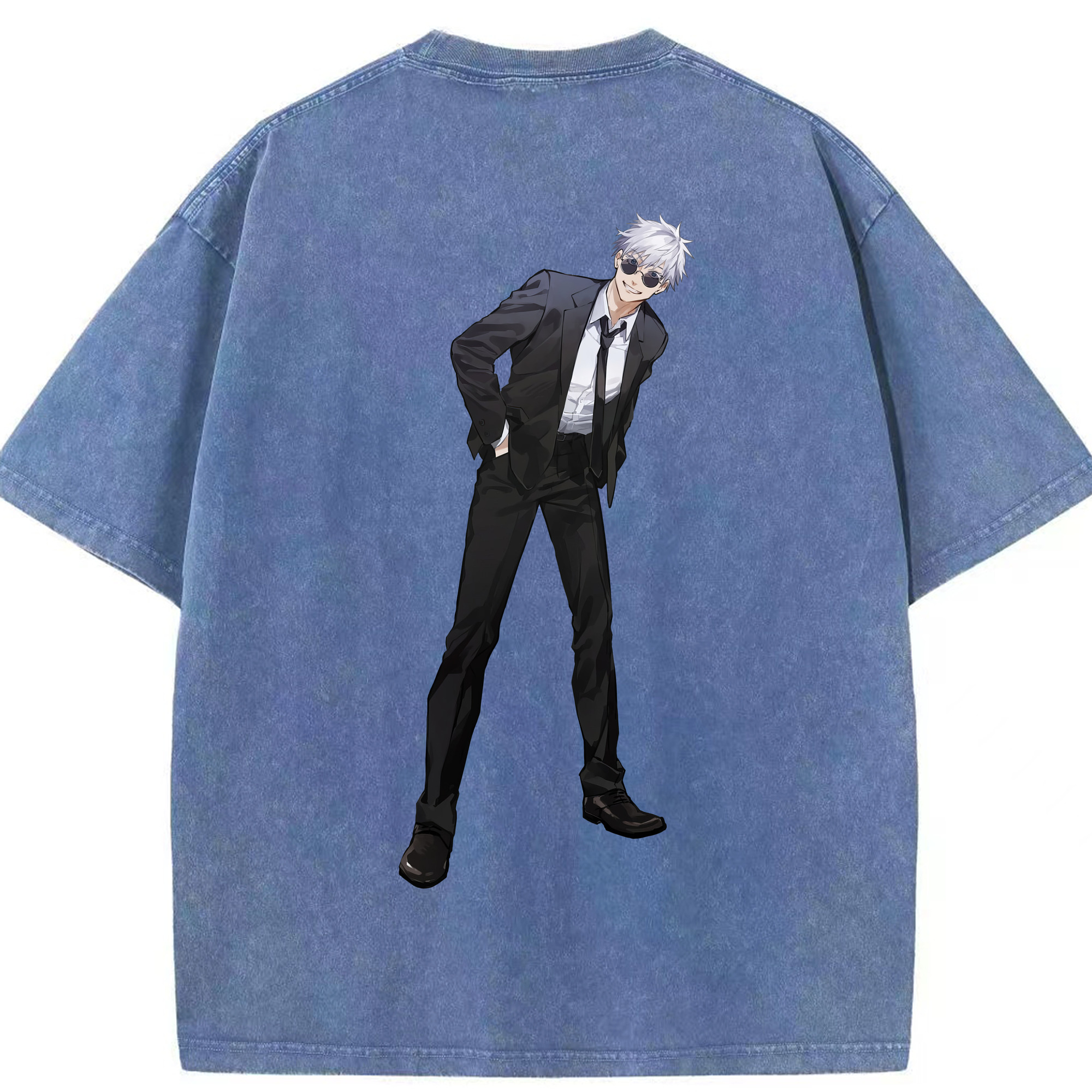（画像用） 呪術廻戦 Jujutsu Kaisen 綿100% ヴィンテージ風 半袖Tシャツ（背面プリント）