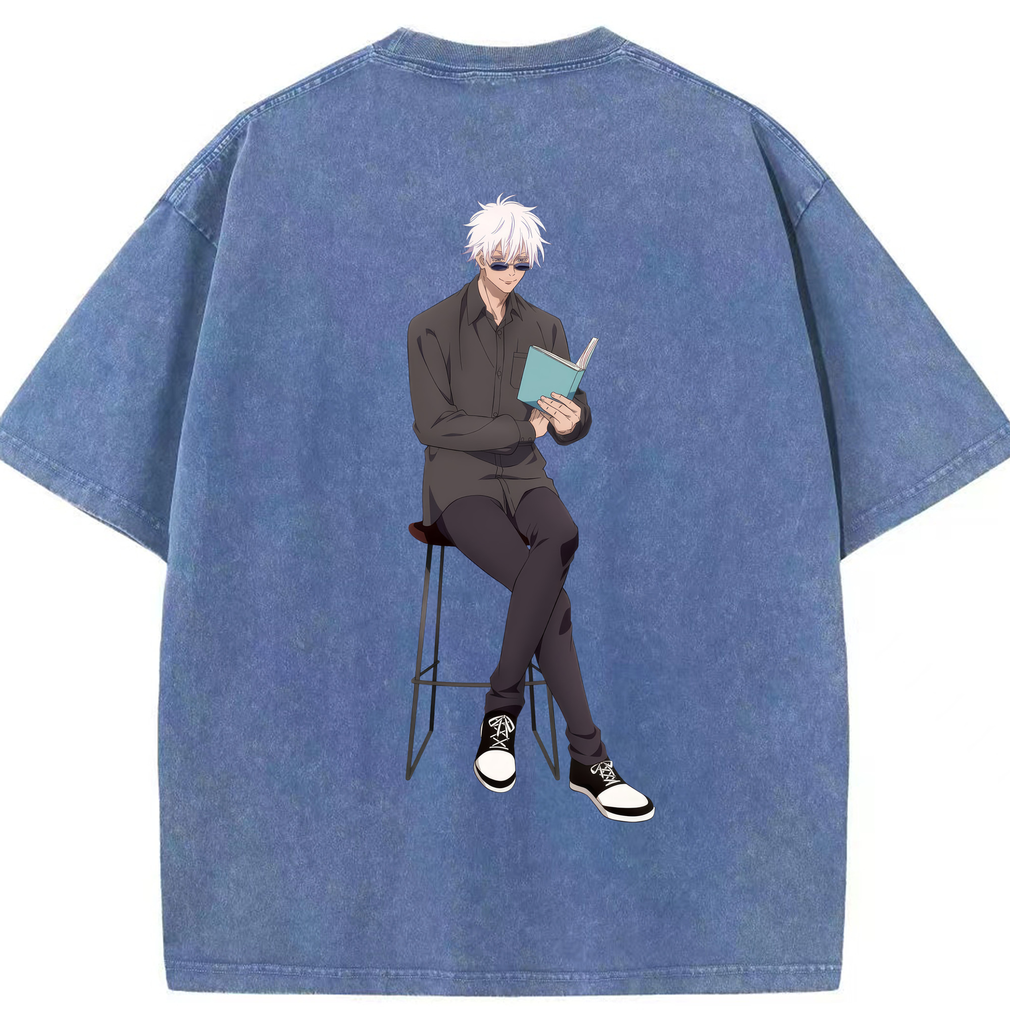 （画像用） 呪術廻戦 Jujutsu Kaisen 綿100% ヴィンテージ風 半袖Tシャツ（背面プリント）