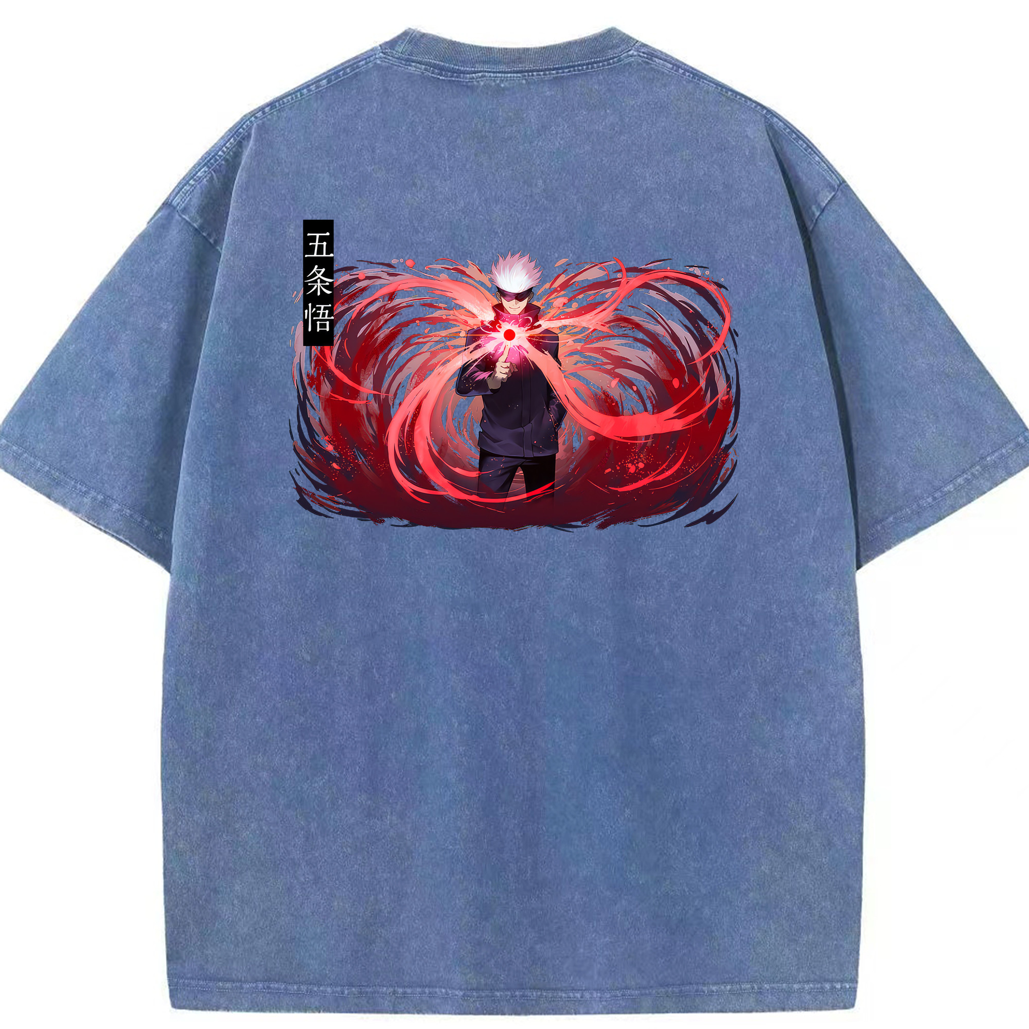 （画像用） 呪術廻戦 Jujutsu Kaisen 綿100% ヴィンテージ風 半袖Tシャツ（背面プリント）
