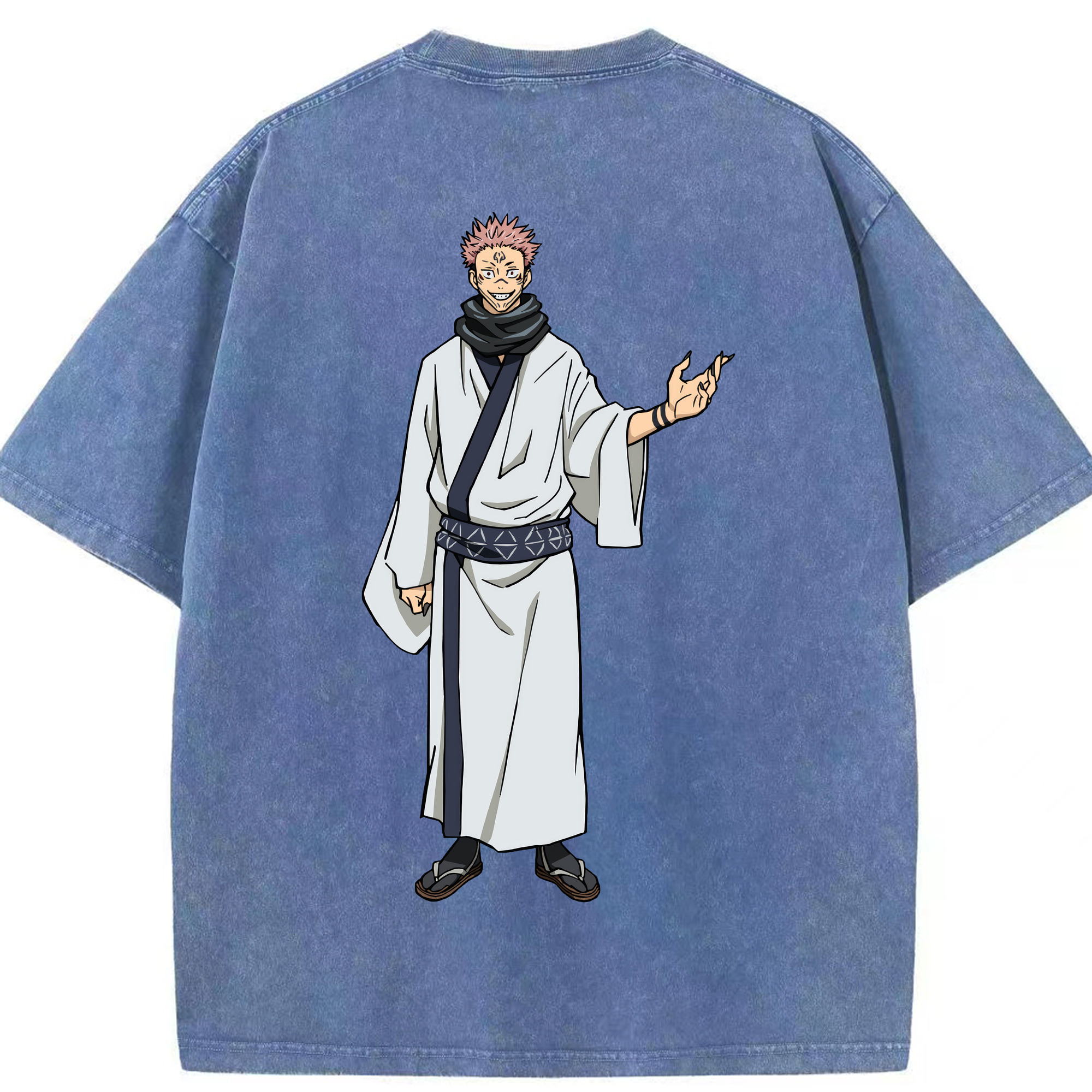 （画像用） 呪術廻戦 Jujutsu Kaisen 綿100% ヴィンテージ風 半袖Tシャツ（背面プリント）