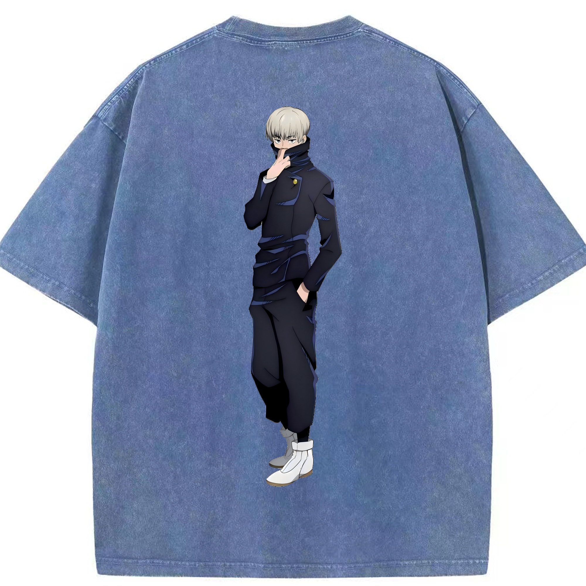 （画像用） 呪術廻戦 Jujutsu Kaisen 綿100% ヴィンテージ風 半袖Tシャツ（背面プリント）