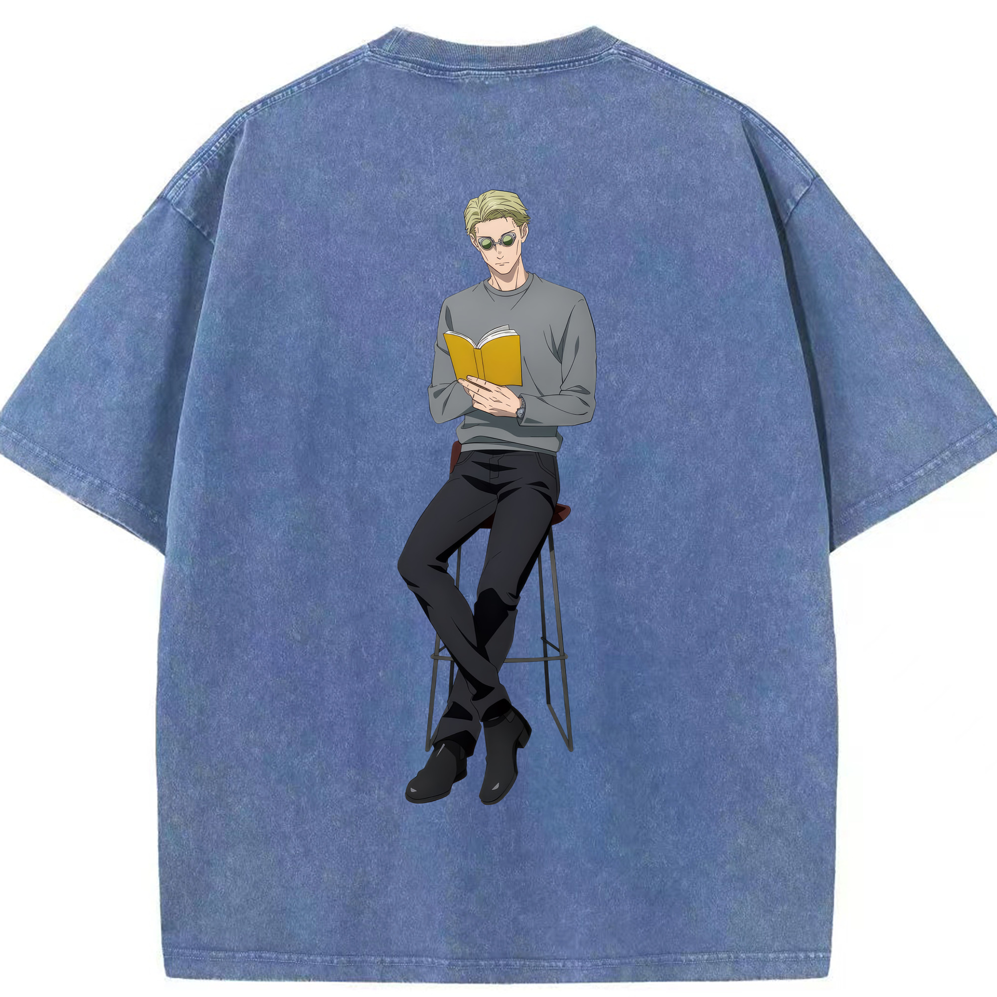 （画像用） 呪術廻戦 Jujutsu Kaisen 綿100% ヴィンテージ風 半袖Tシャツ（背面プリント）