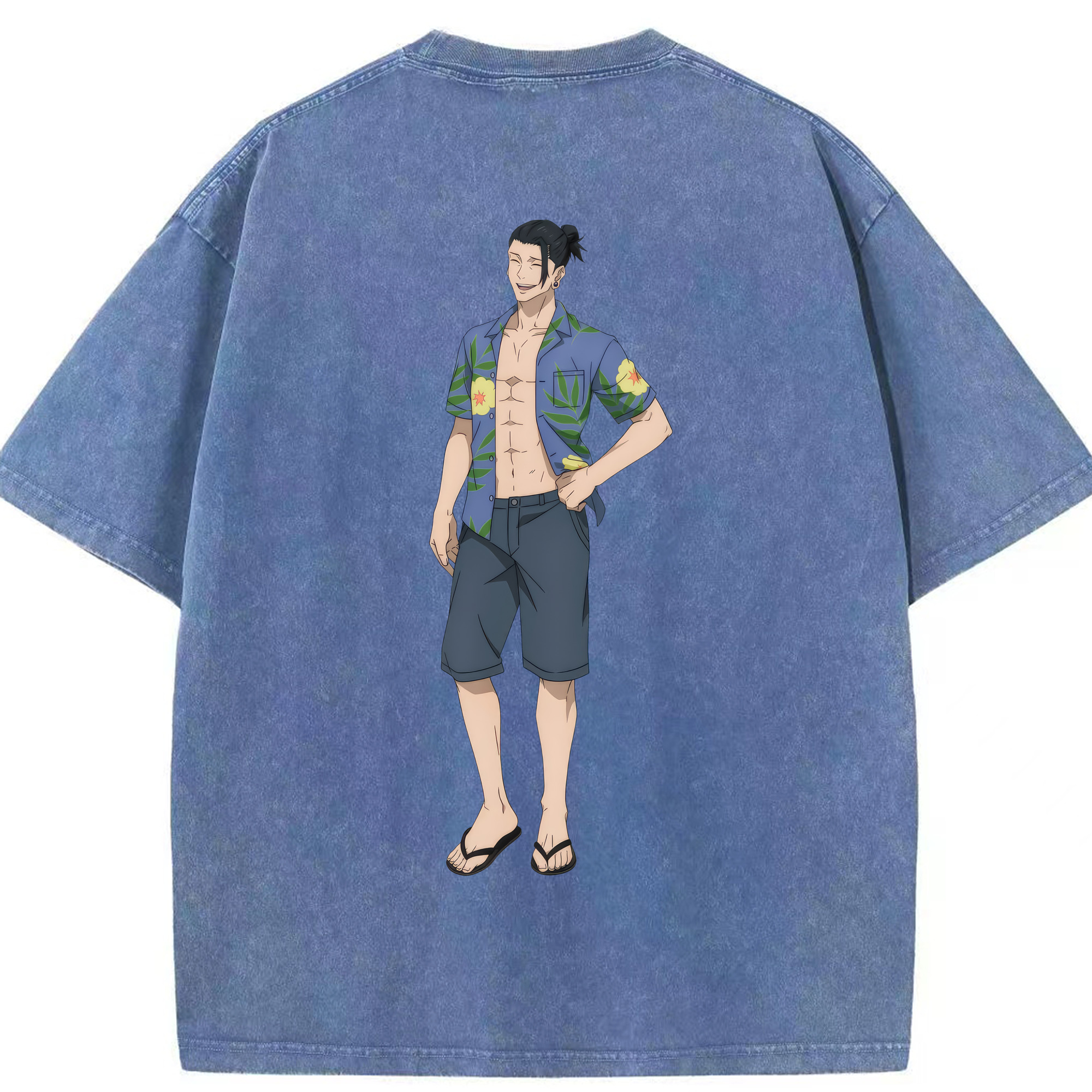 （画像用） 呪術廻戦 Jujutsu Kaisen 綿100% ヴィンテージ風 半袖Tシャツ（背面プリント）
