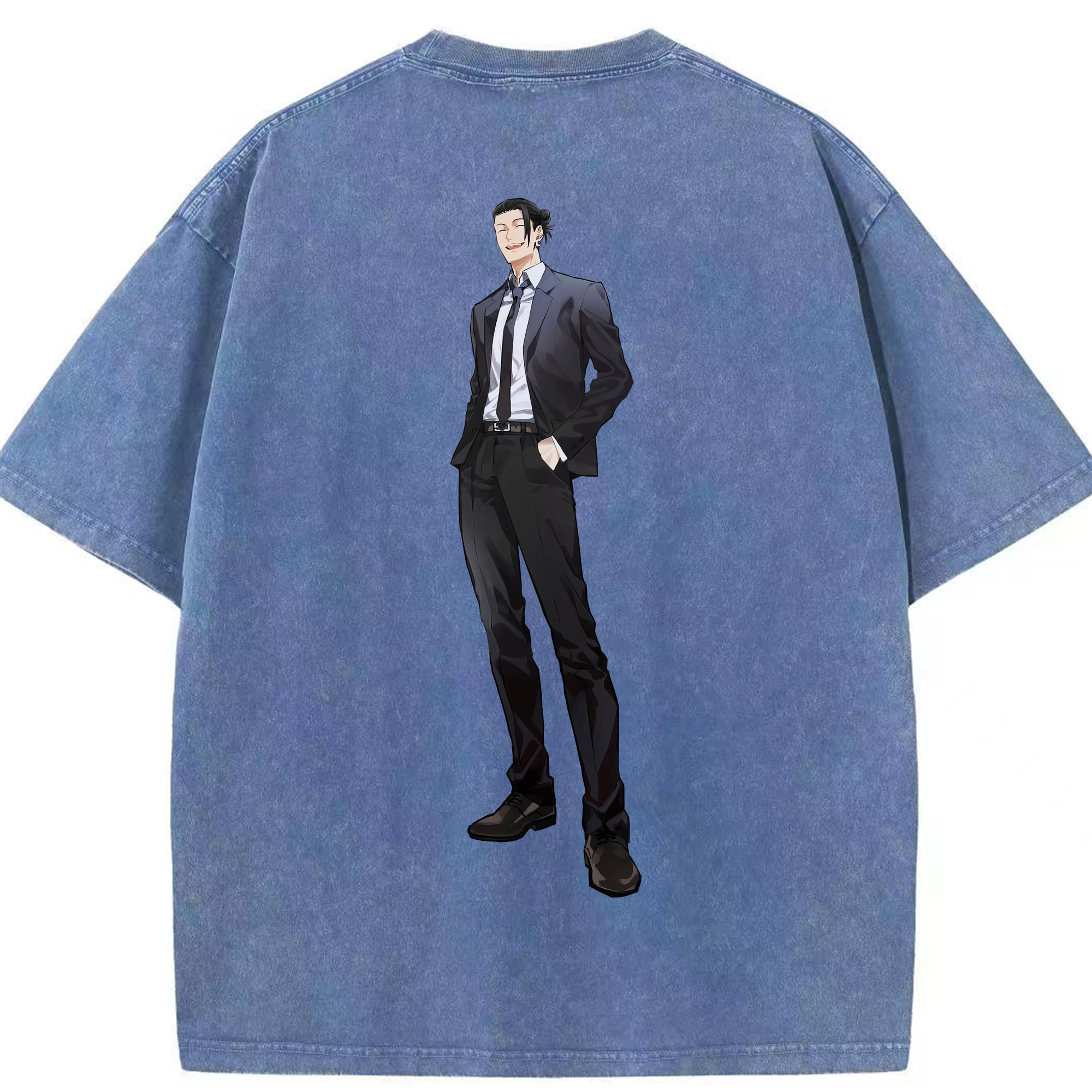 （画像用） 呪術廻戦 Jujutsu Kaisen 綿100% ヴィンテージ風 半袖Tシャツ（背面プリント）