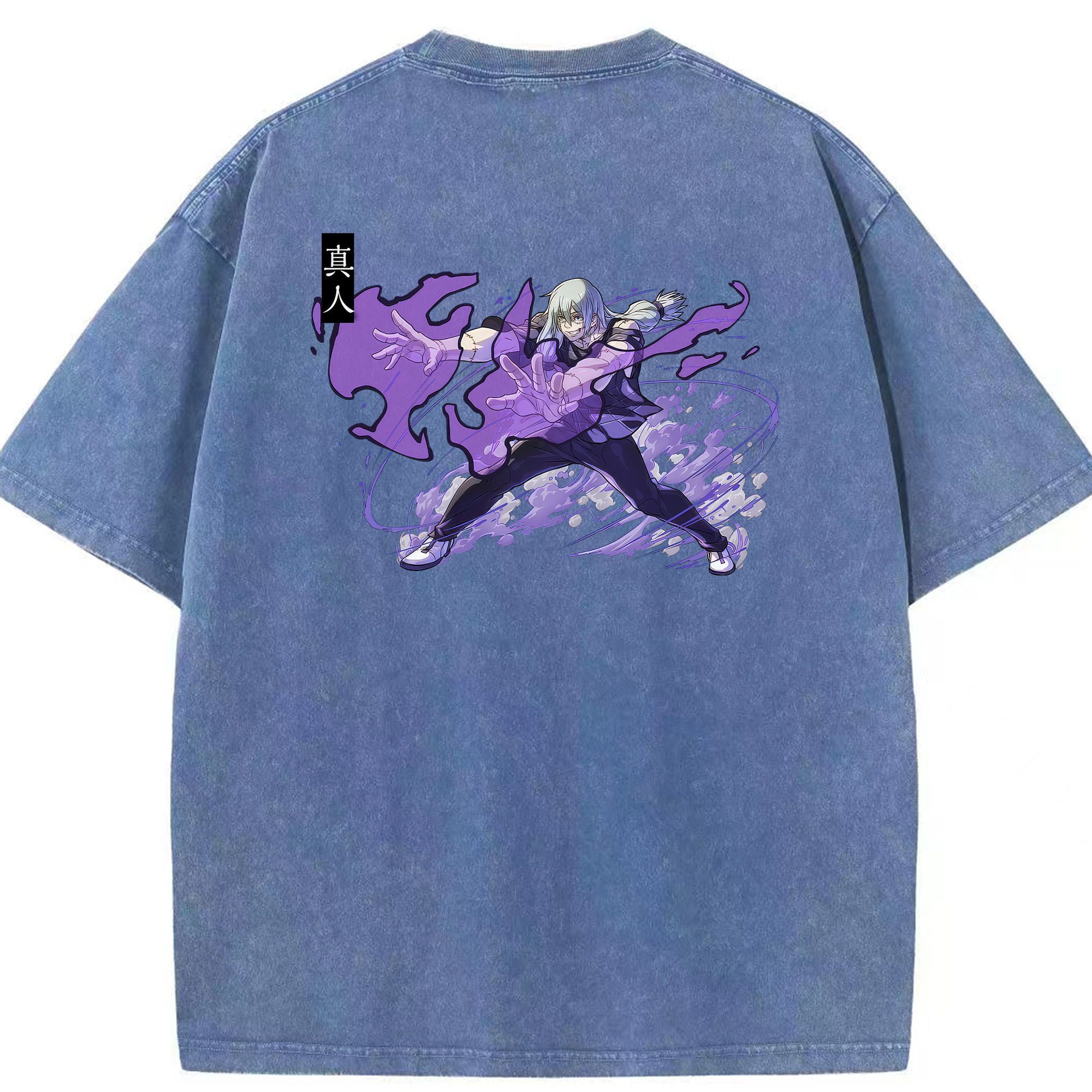 （画像用） 呪術廻戦 Jujutsu Kaisen 綿100% ヴィンテージ風 半袖Tシャツ（背面プリント）