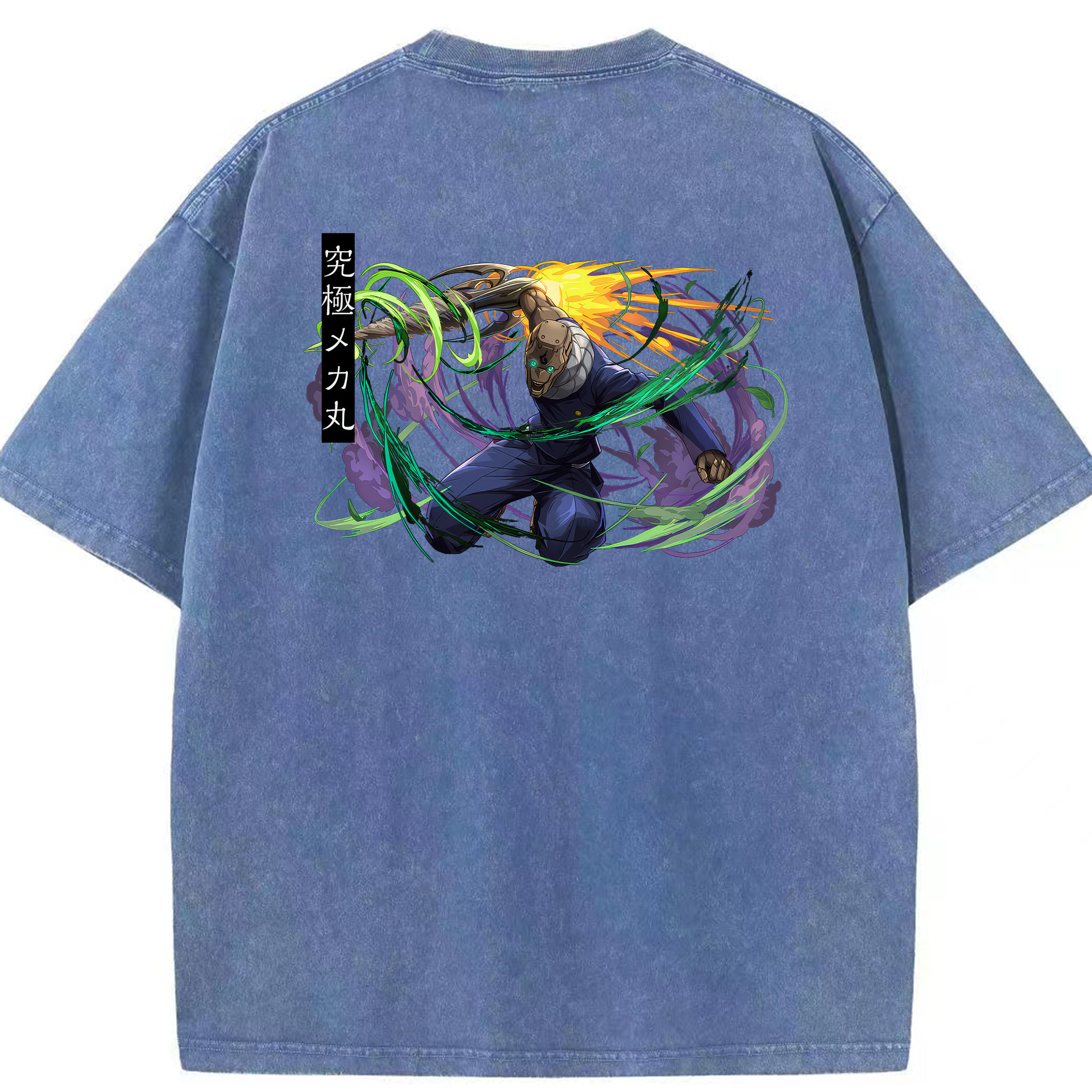 （画像用） 呪術廻戦 Jujutsu Kaisen 綿100% ヴィンテージ風 半袖Tシャツ（背面プリント）