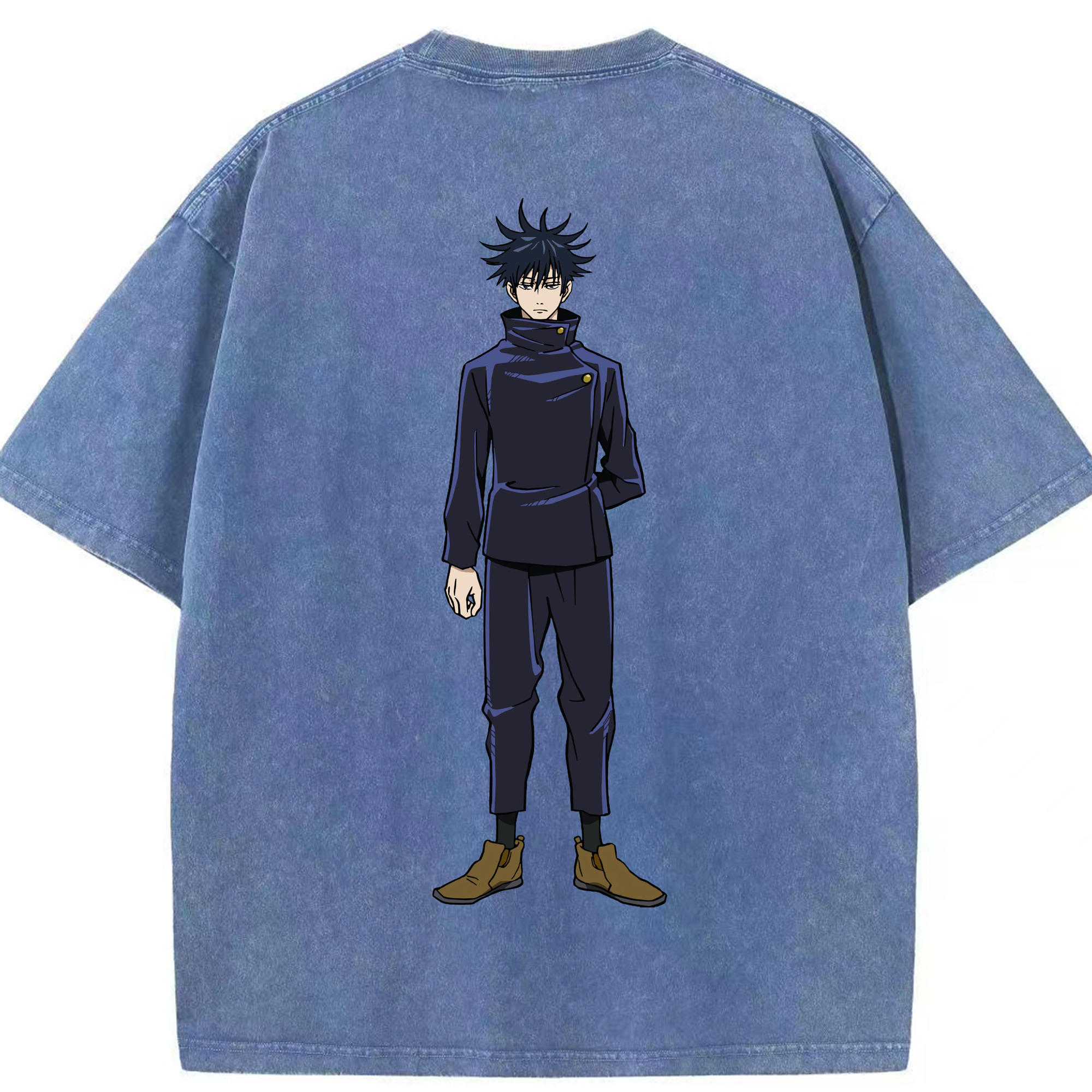 （画像用） 呪術廻戦 Jujutsu Kaisen 綿100% ヴィンテージ風 半袖Tシャツ（背面プリント）