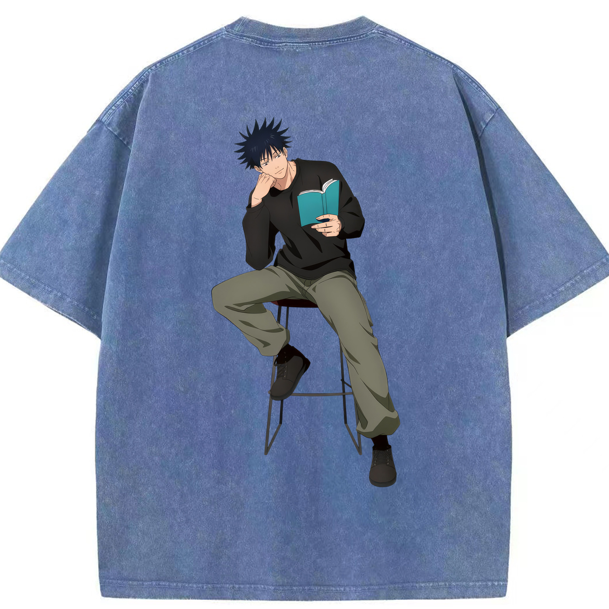 （画像用） 呪術廻戦 Jujutsu Kaisen 綿100% ヴィンテージ風 半袖Tシャツ（背面プリント）
