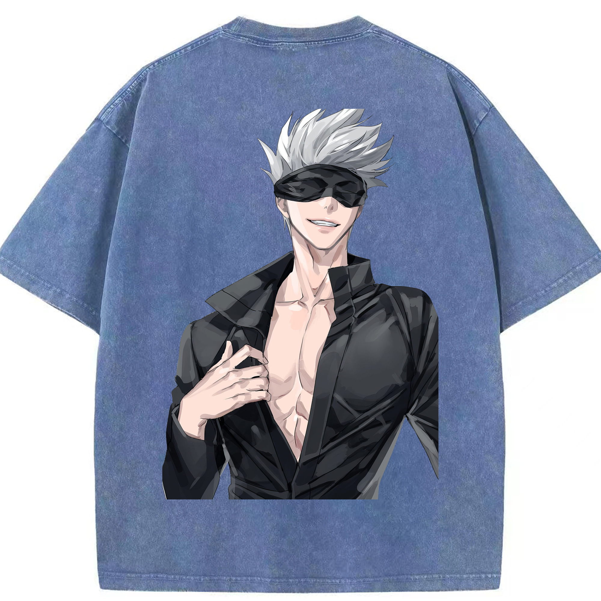 （画像用） 呪術廻戦 Jujutsu Kaisen 綿100% ヴィンテージ風 半袖Tシャツ（背面プリント）