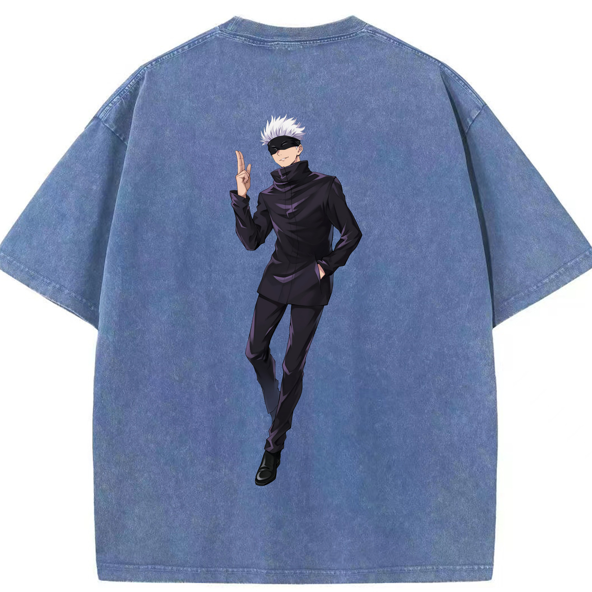 （画像用） 呪術廻戦 Jujutsu Kaisen 綿100% ヴィンテージ風 半袖Tシャツ（背面プリント）