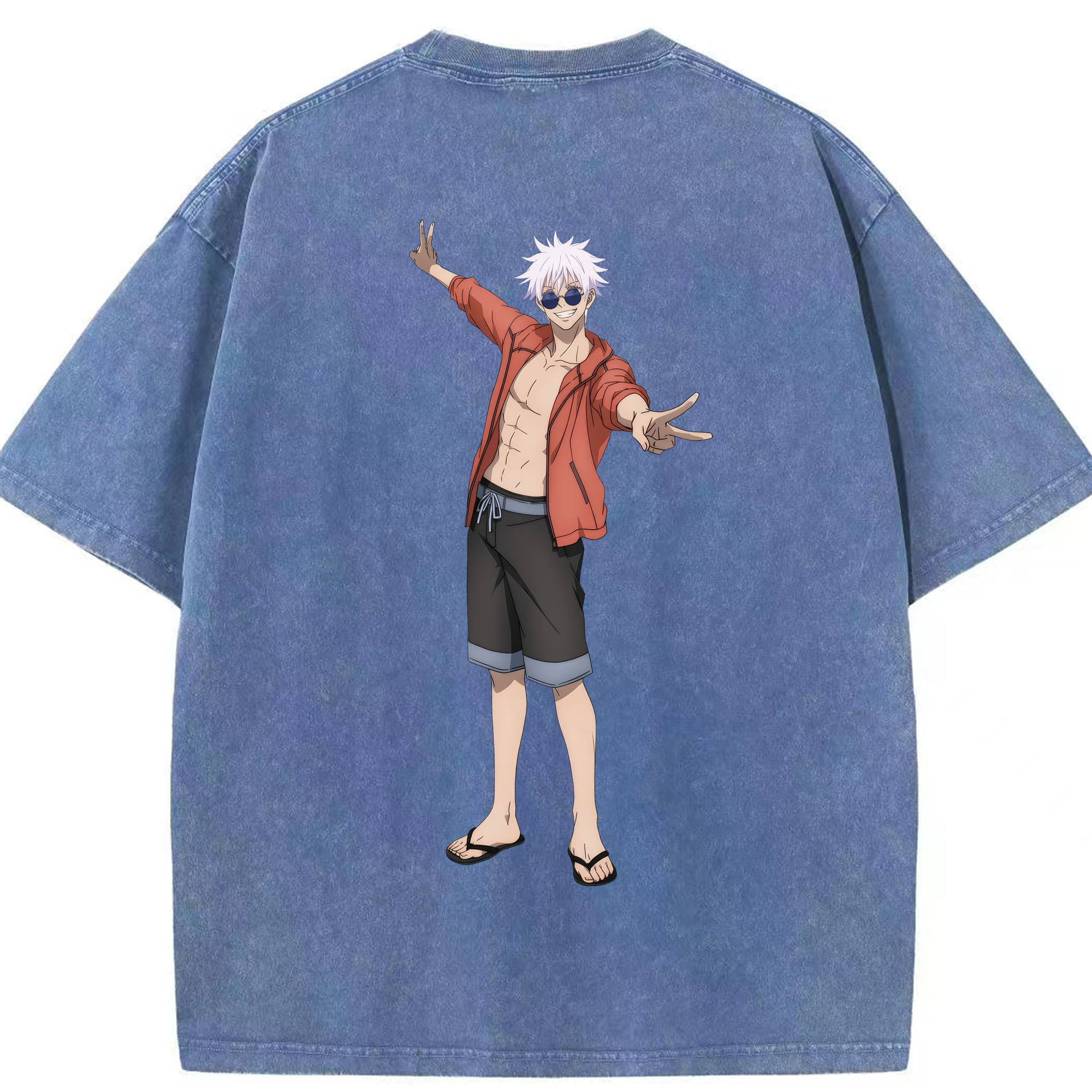 （画像用） 呪術廻戦 Jujutsu Kaisen 綿100% ヴィンテージ風 半袖Tシャツ（背面プリント）